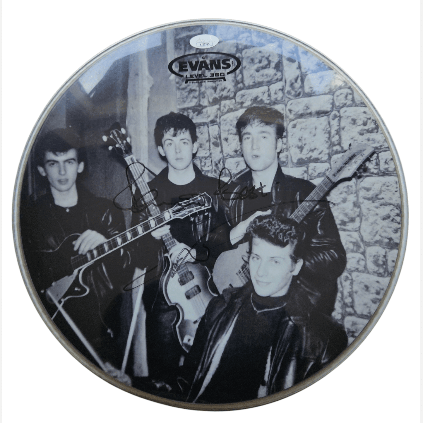 Autograf THE BEATLES - PETE BEST Certyfikat JSA Naciąg perkusyjny