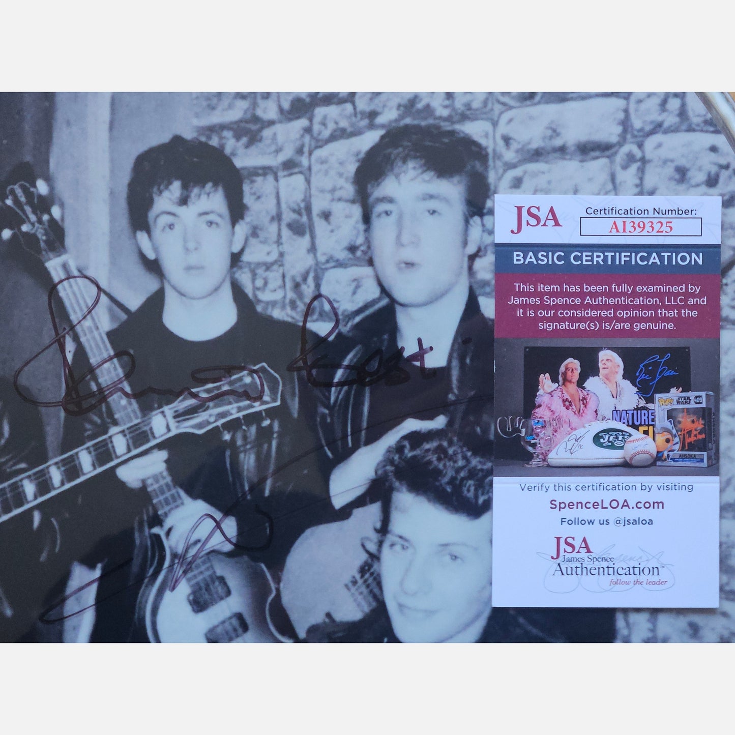 Autograf THE BEATLES - PETE BEST Certyfikat JSA Naciąg perkusyjny