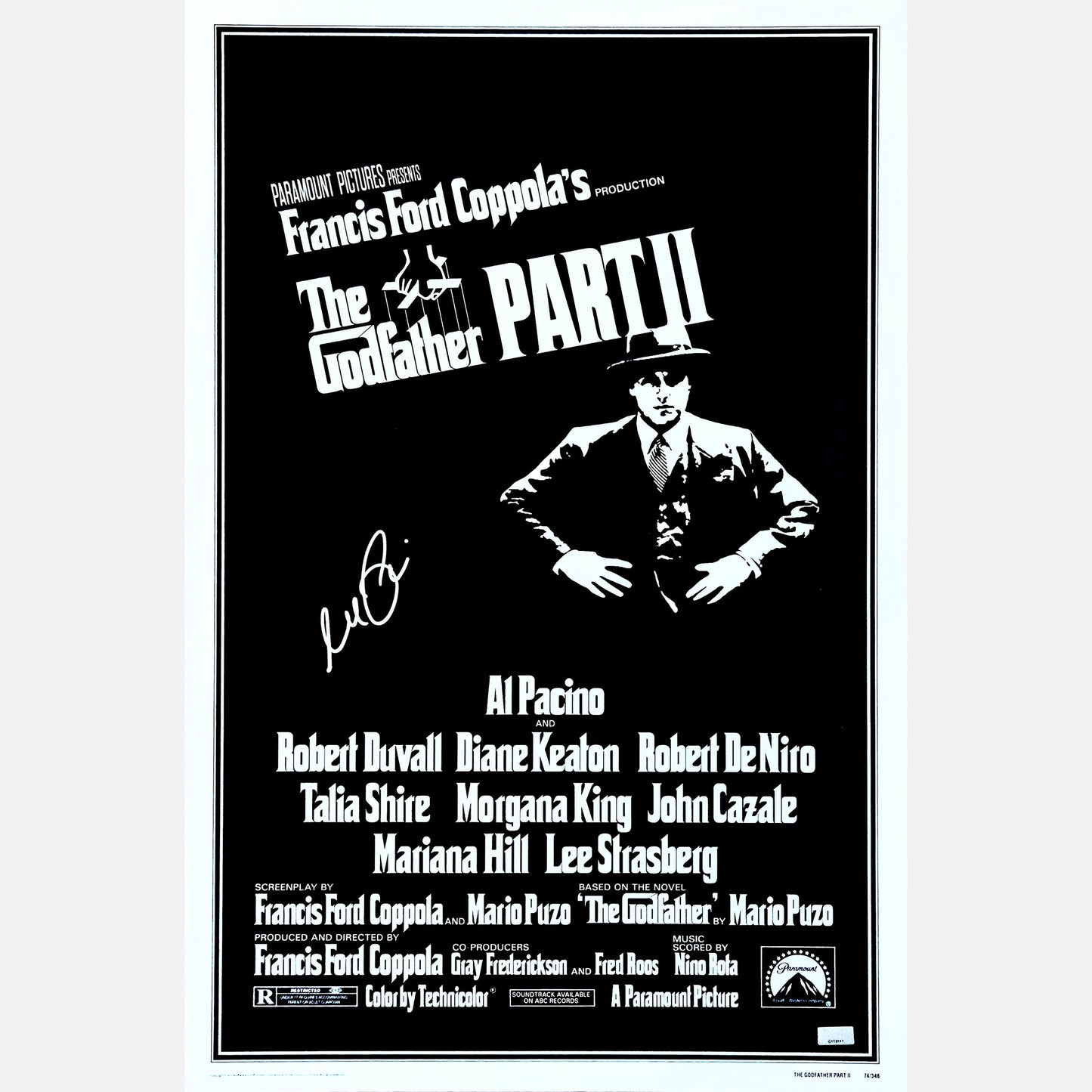 AL PACINO autograph ACOA signed The GODFATHER II poster 16x24 16x20