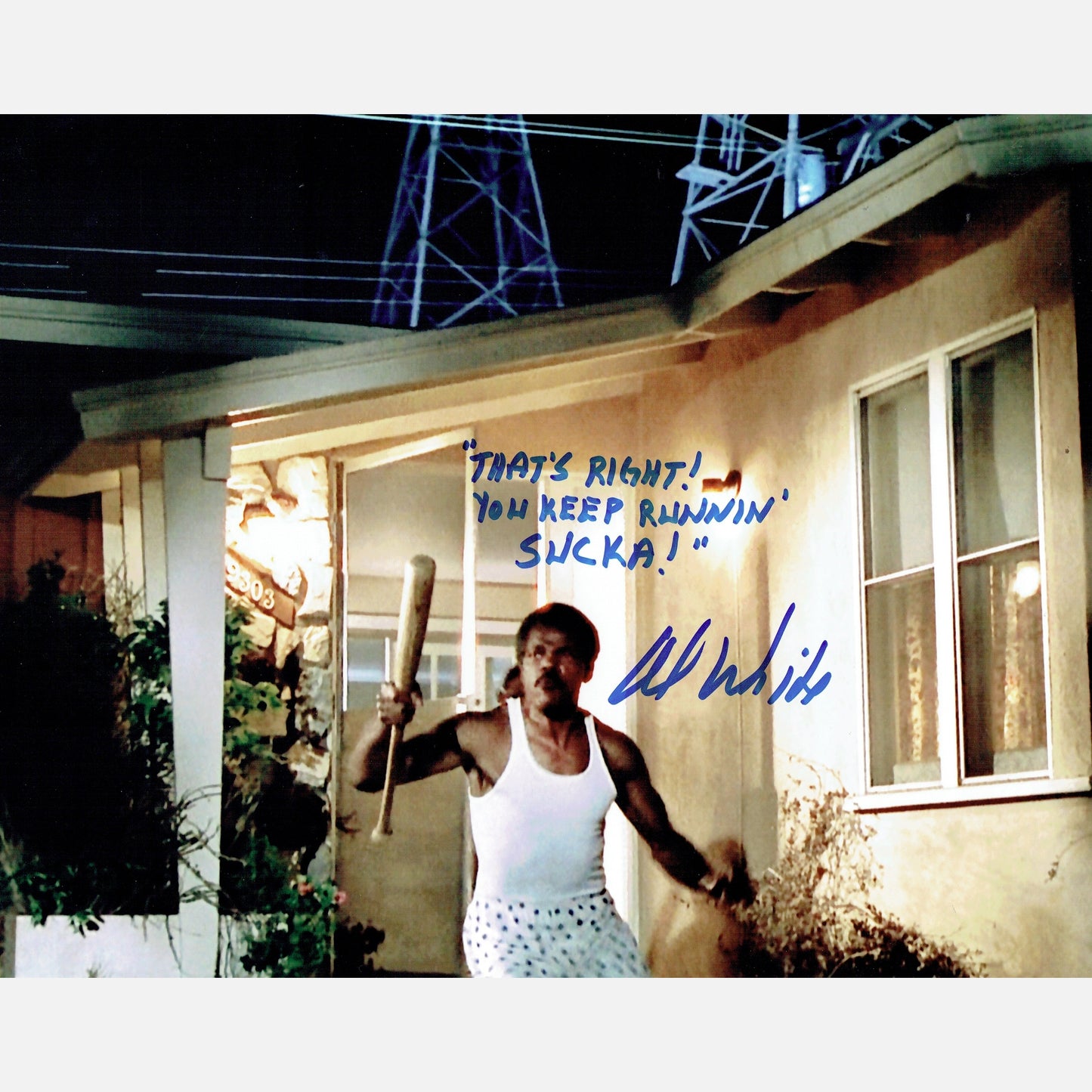 AL WHITE autograph ACOA signed 11x14 photography Back to the Future 11X14