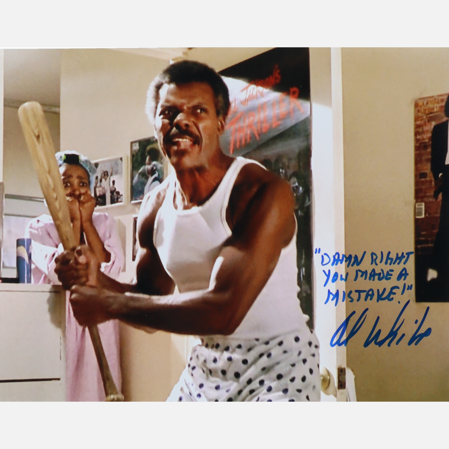 AL WHITE autograph ACOA signed 11x14 photography Back to the Future 11X14