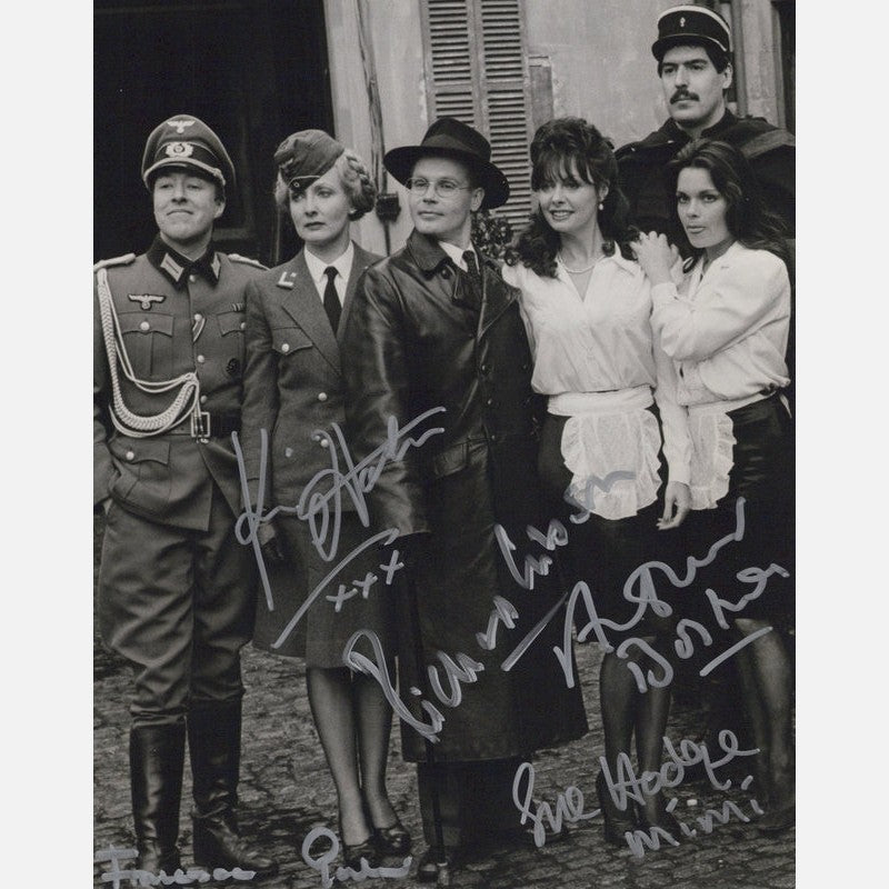 ALLO ALLO autographs ACOA signed 8x10 photography BW 8x10