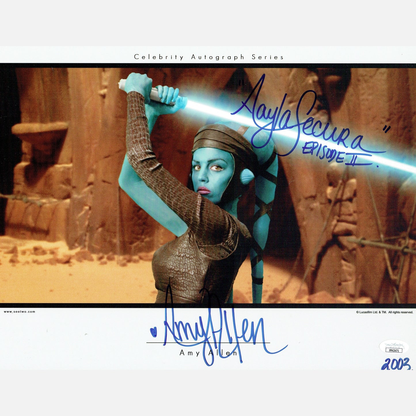 AMY ALLEN autograph JSA signed 11x14 photography STAR WARS 11x14