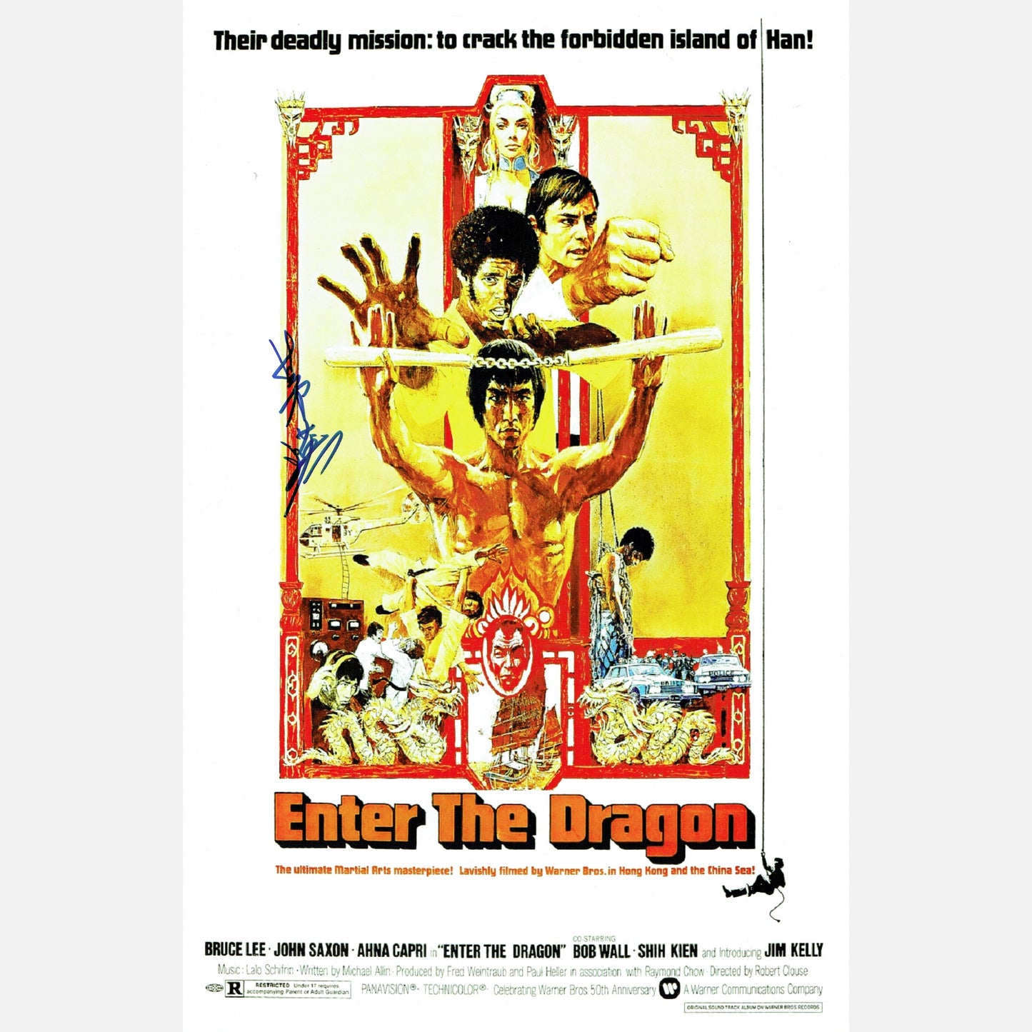 ANGELA MAO autograph ACOA signed poster 11x17 ENTER THE DRAGON 11x17