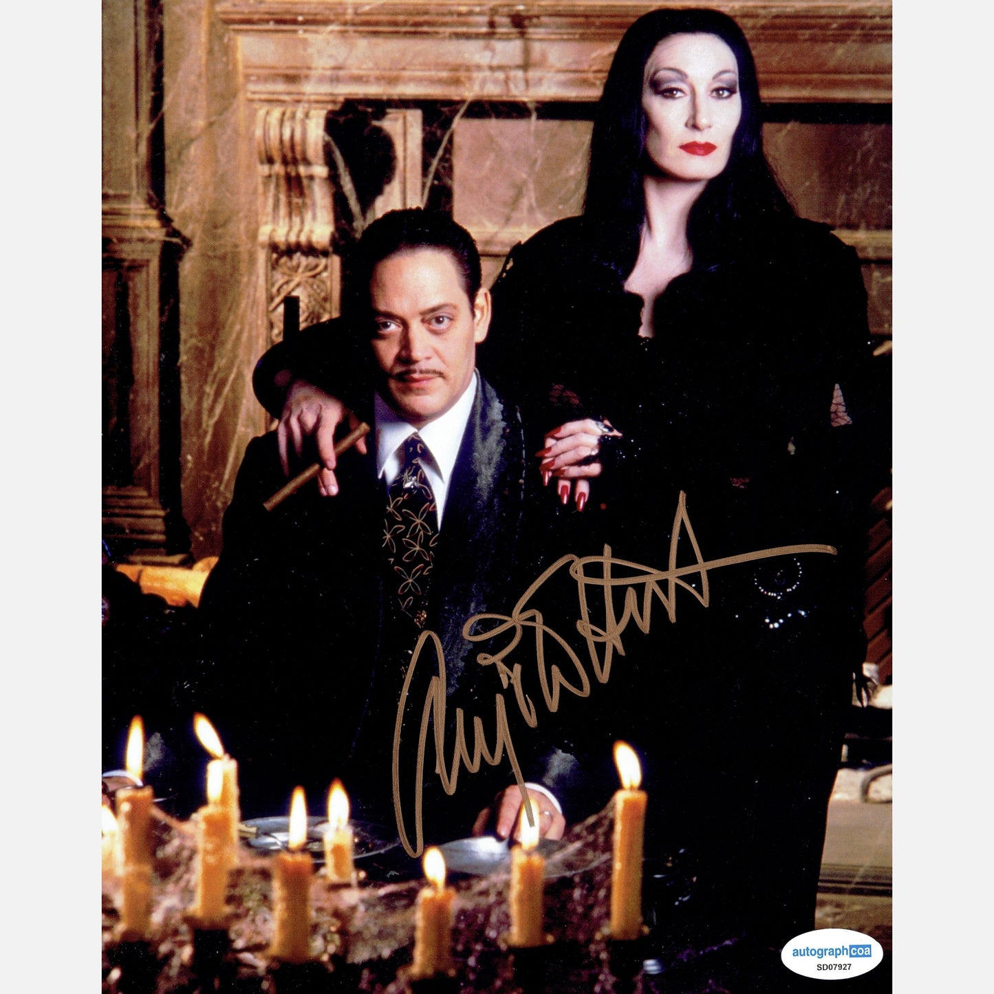ANJELICA HUSTON autograph ACOA signed 8x10 photography ADDAMS FAMILY 8x10