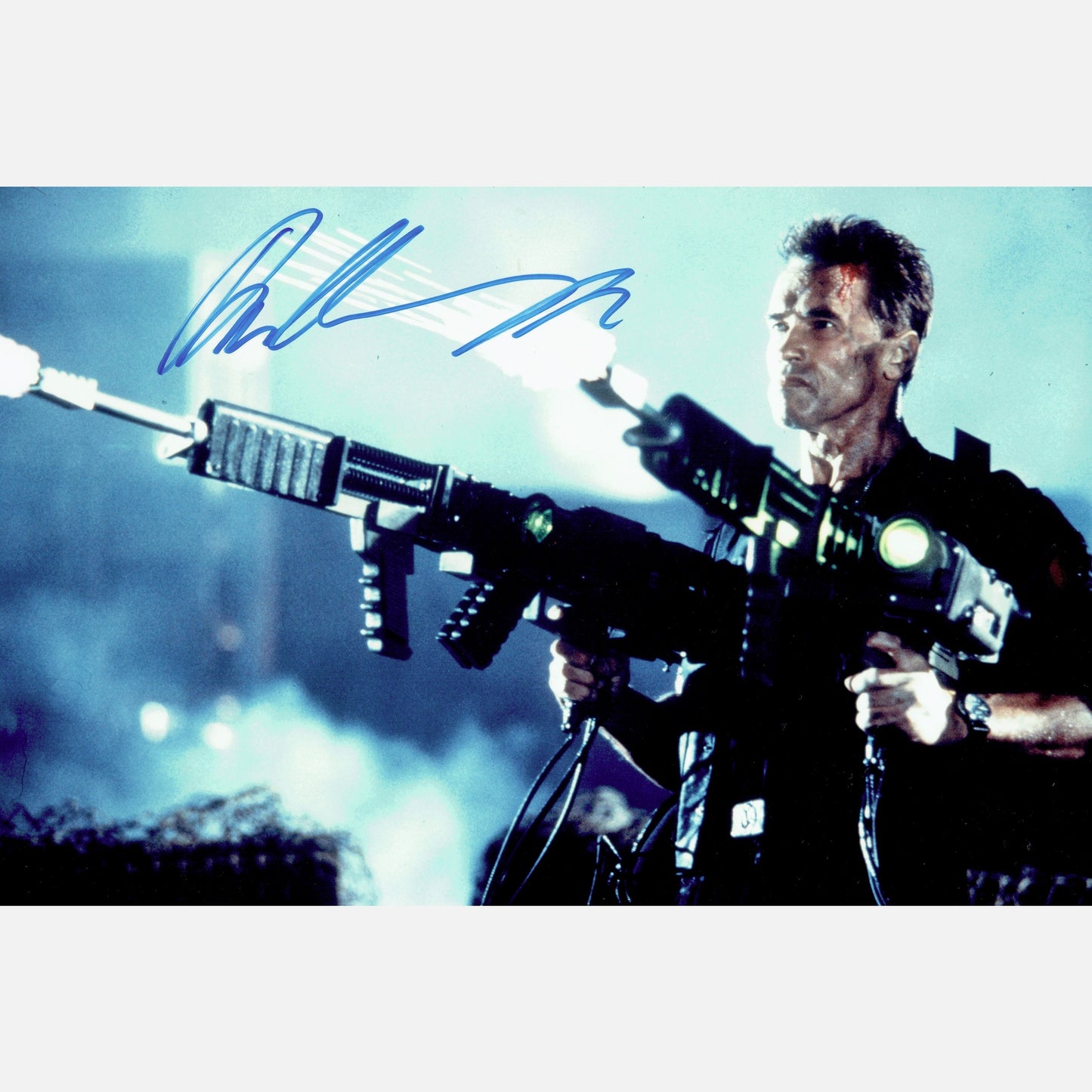 ARNOLD SCHWARZENEGGER autograph ACOA signed 7x10,5 photography TERMINATOR 8x10