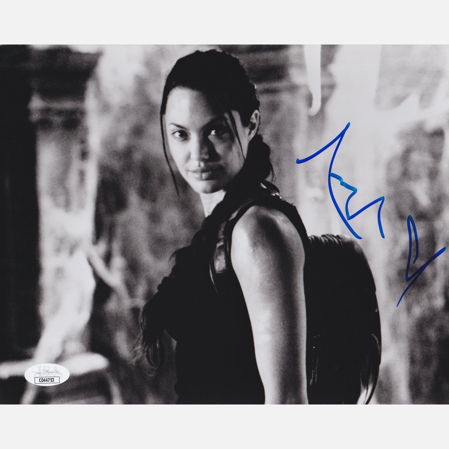 Autograf ANGELINA JOLIE Certyfikat ACOA 20x25 cm TOMB RAIDER