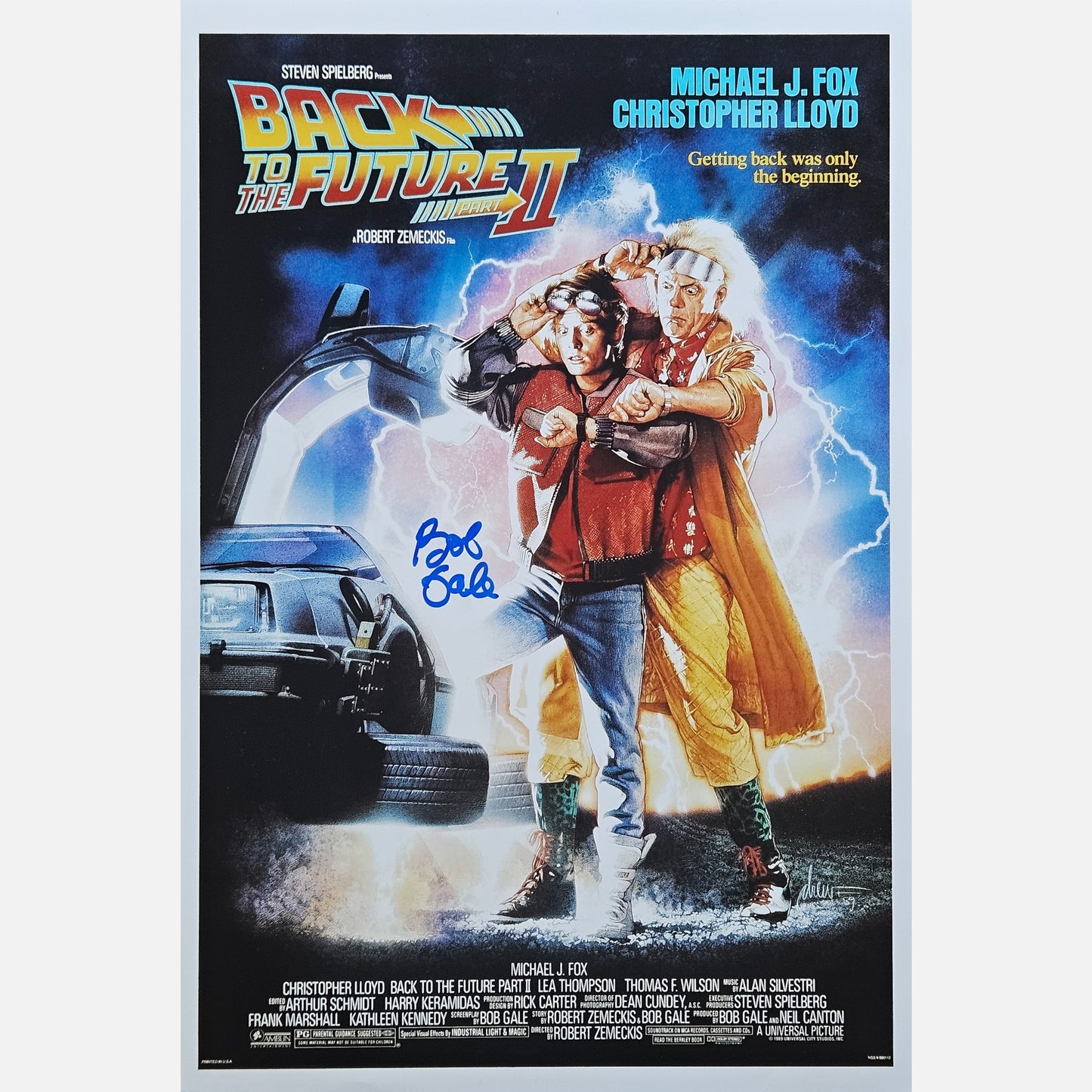 BOB GALE autograph ACOA signed 12x18 poster BACK TO THE FUTURE 12x18