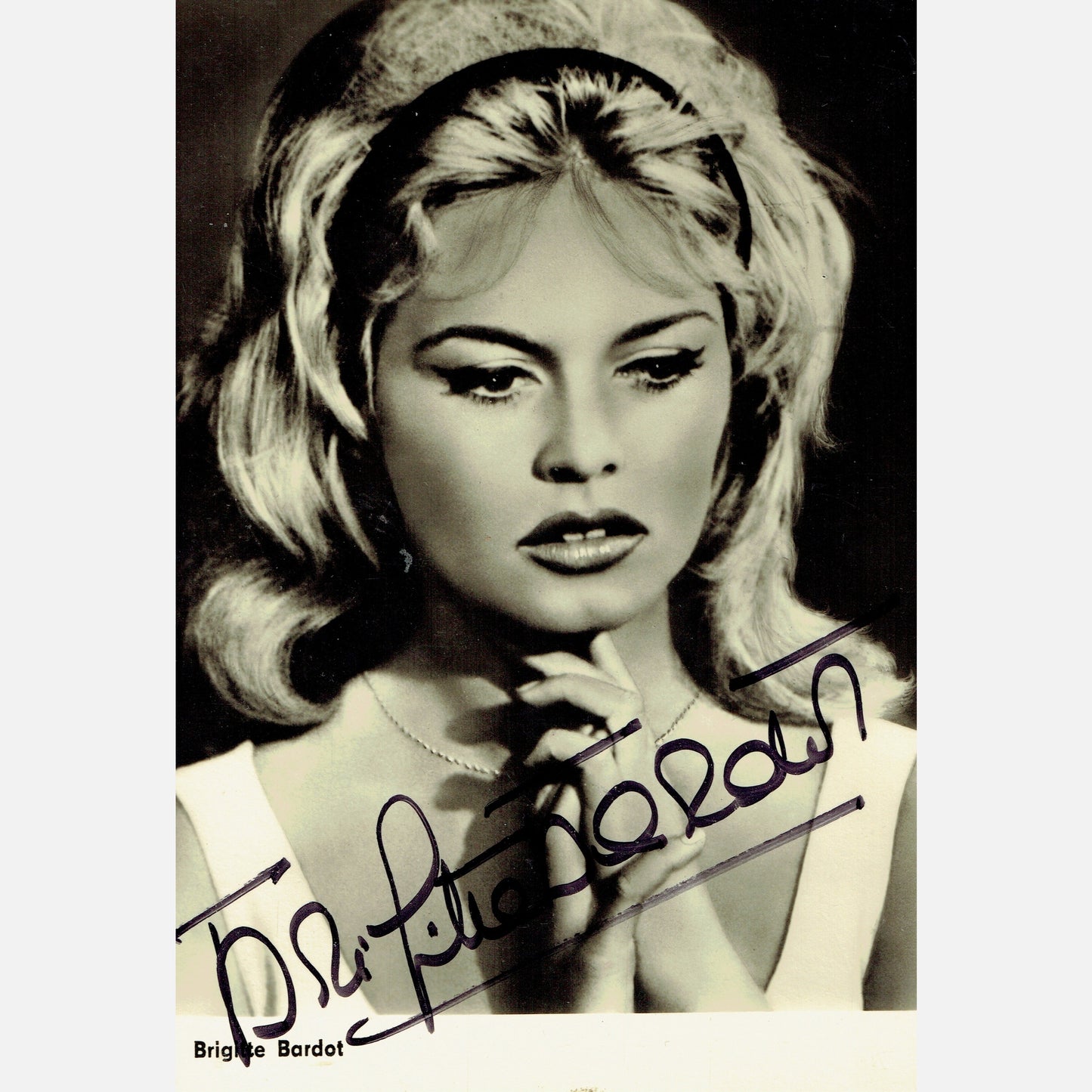 BRIGITTE BARDOT autograph ACOA signed 4x6 VINTAGE photography 4x6