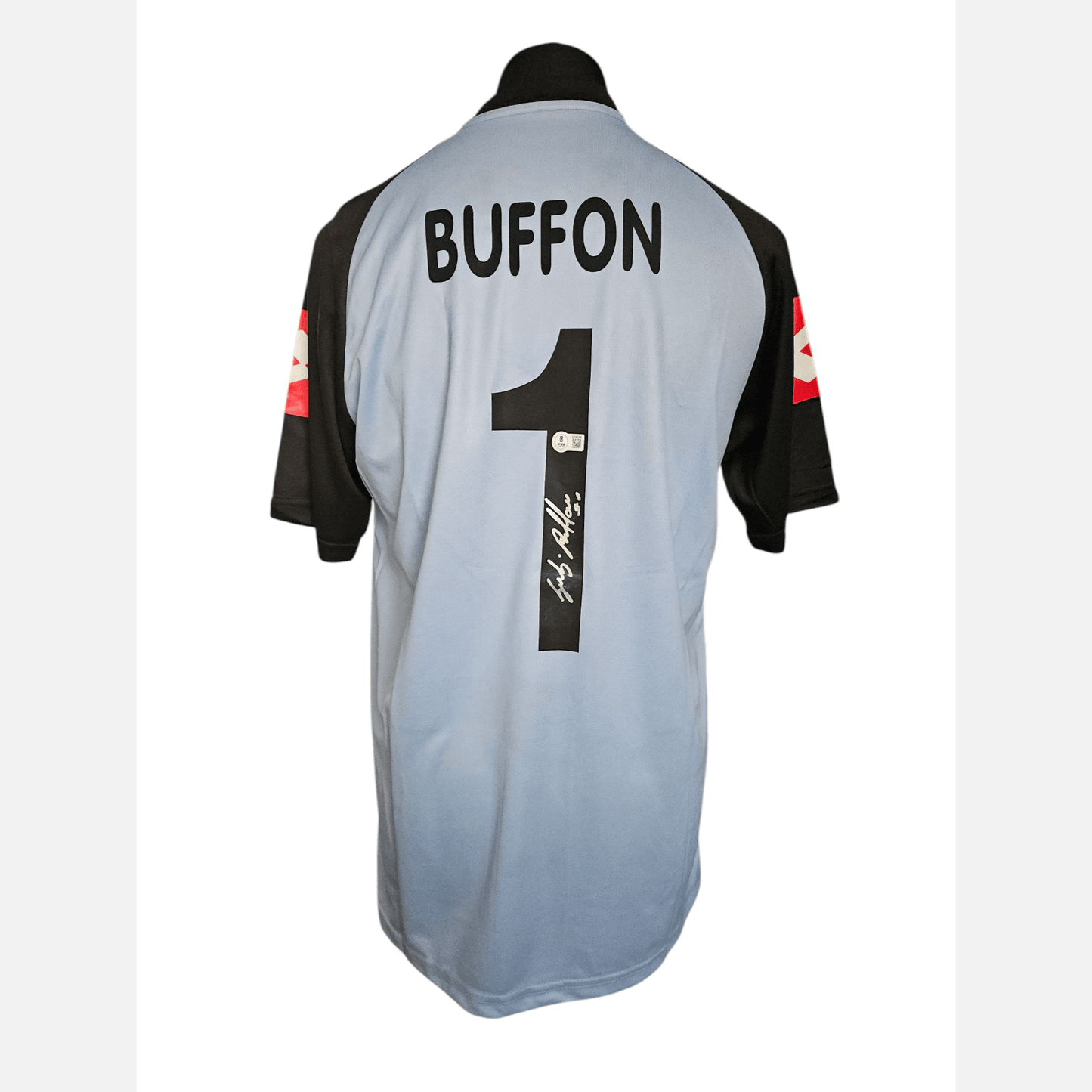 Autograf GIANLUIGI BUFFON na koszulce piłkarskiej Certyfikaty BECKETT oraz ACOA Juventus Turyn