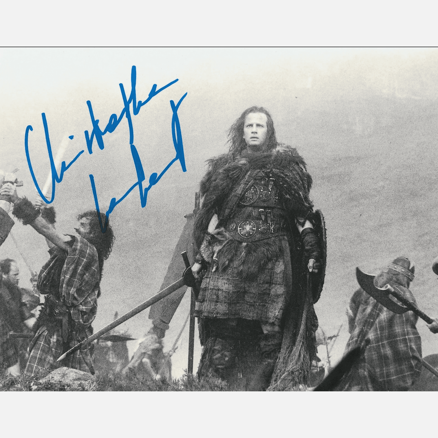 CHRISTOPHER LAMBERT autograph ACOA signed 8x10 photography Highlander 8x10