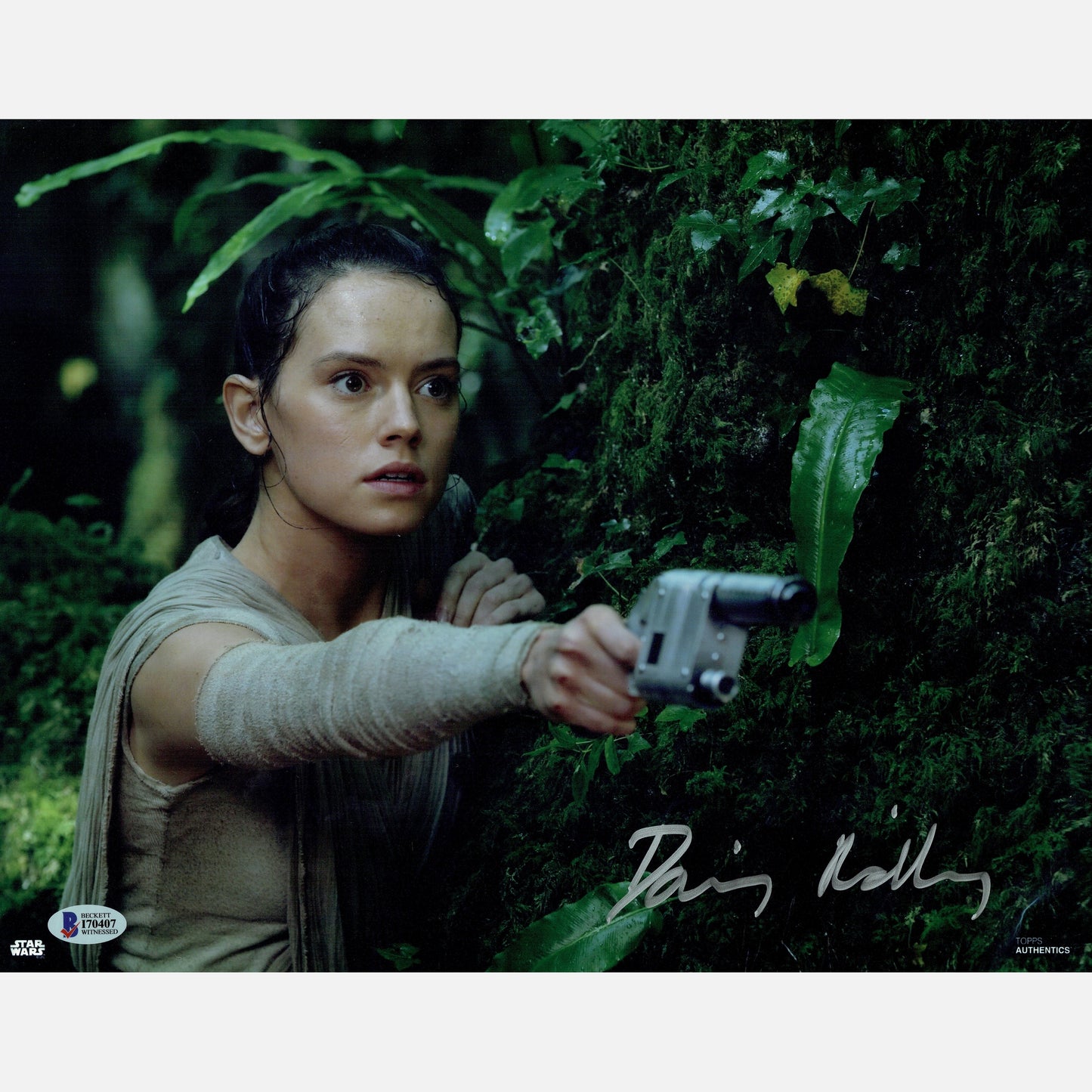 DAISY RIDLEY autograph BECKETT signed 11x14 photography STAR WARS 11x14