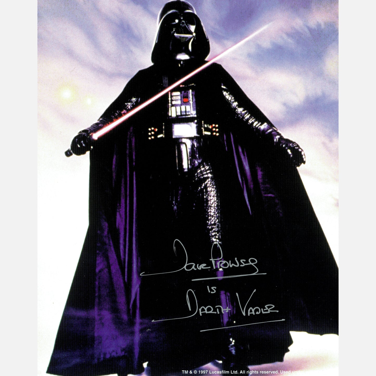 DAVE PROWSE autograph ACOA signed 8x10 photography STAR WARS 8x10