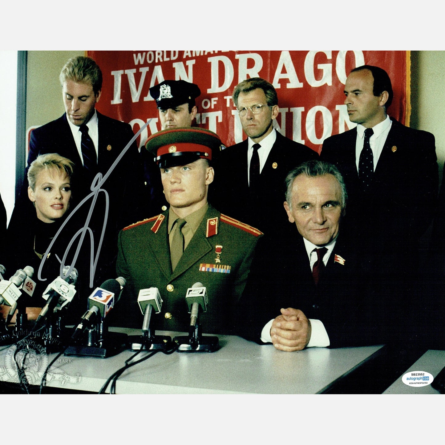 DOLPH LUNGREN autograph ACOA signed 11x14 photography ROCKY 11x14