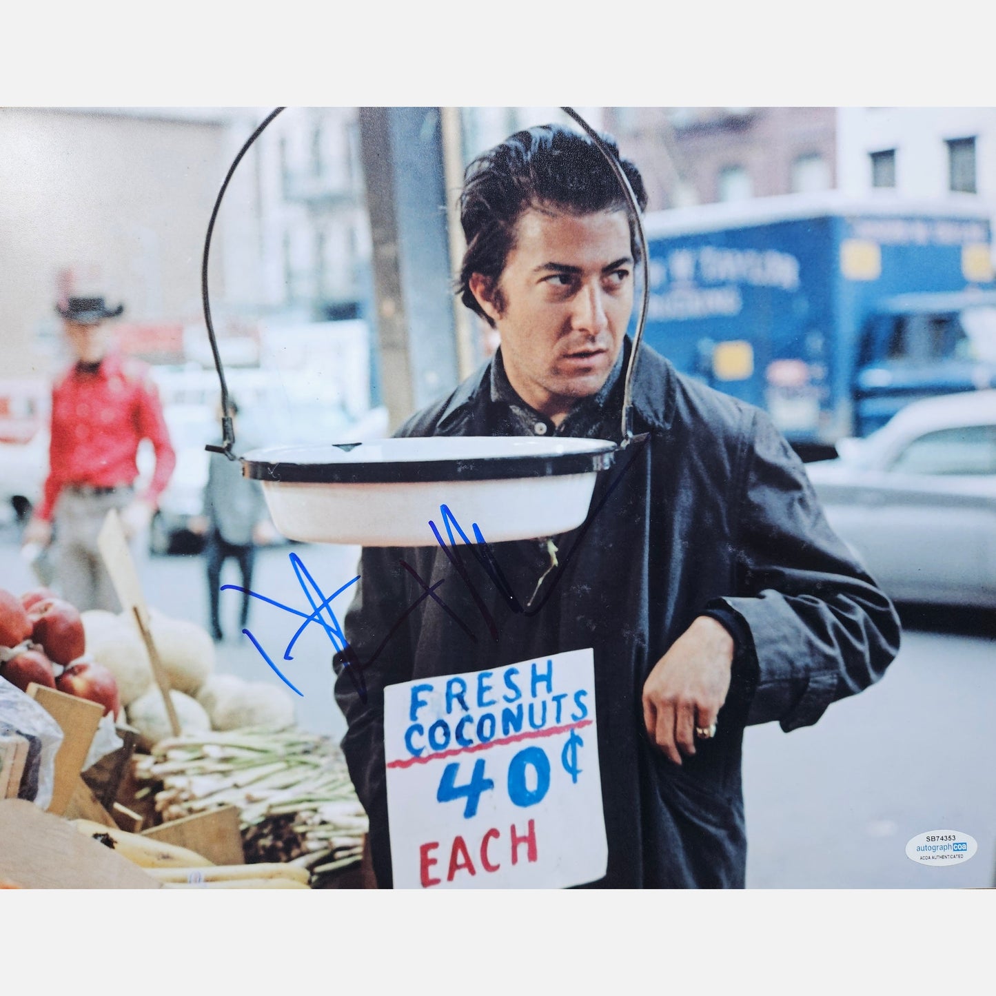 DUSTIN HOFFMAN autograph ACOA signed 11x14 photography Midnight Cowboy 11x14