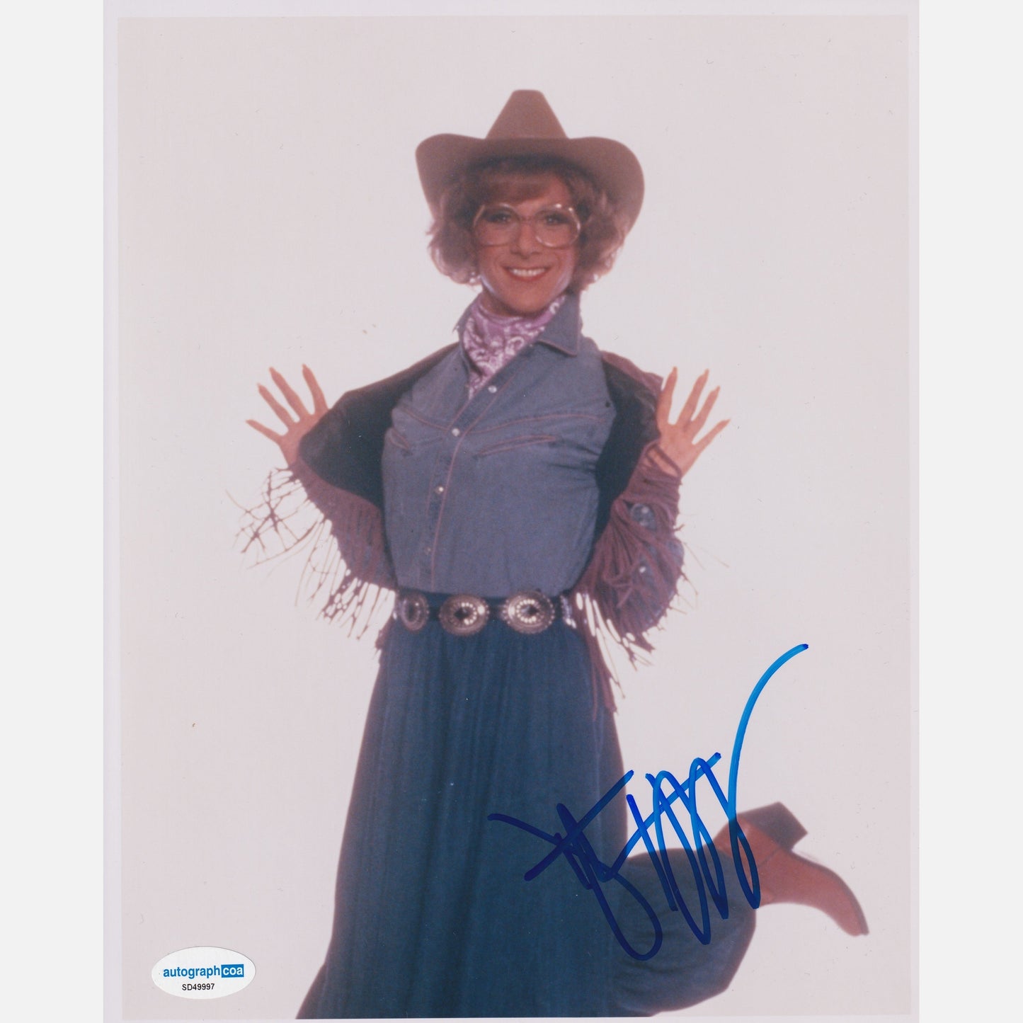 Autograf DUSTINA HOFFMANA Certyfikat ACOA 20x25 cm Tootsie