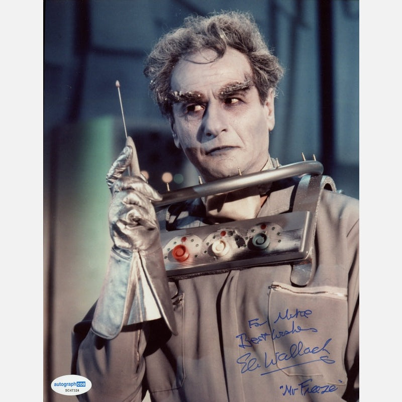 ELI WALLACH autograph ACOA signed 8x10 photography BATMAN 8x10