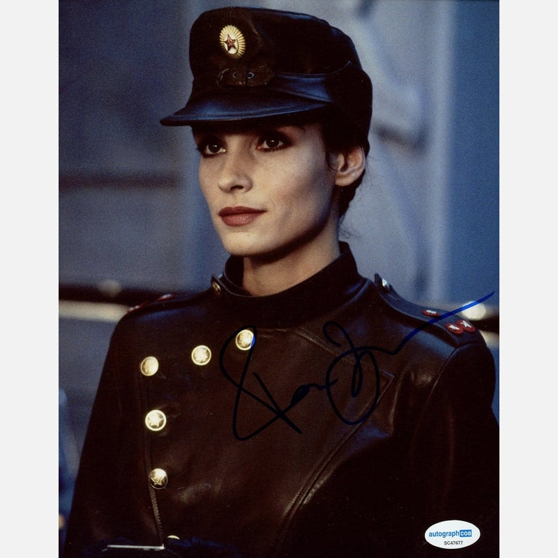 FAMKE JANSSEN autograph ACOA signed 8x10 photography JAMES BOND 007 8x10