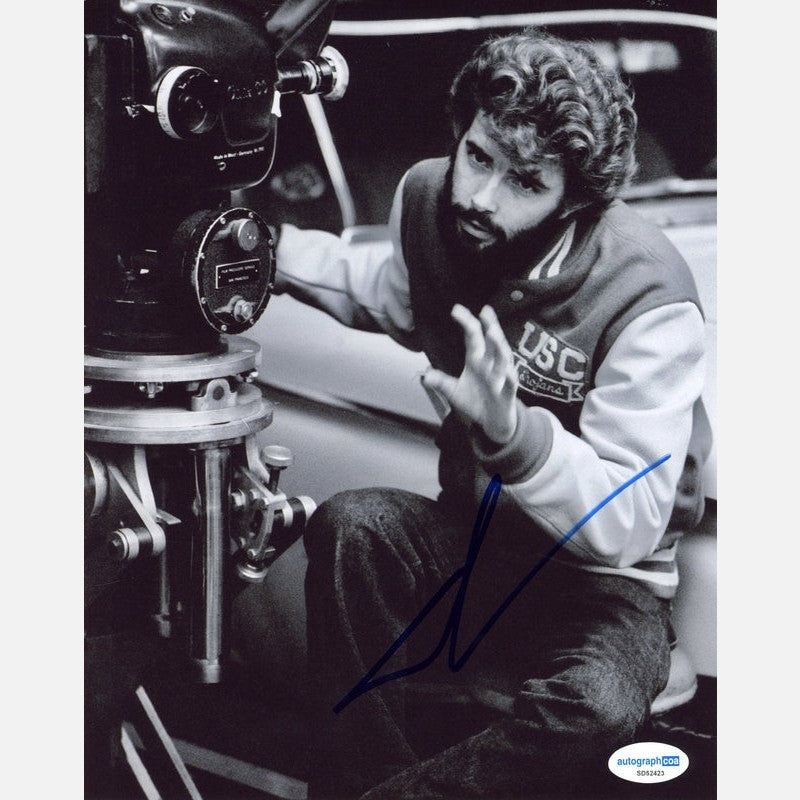 GEORGE LUCAS autograph ACOA signed 8x10 photography STAR WARS 8x10