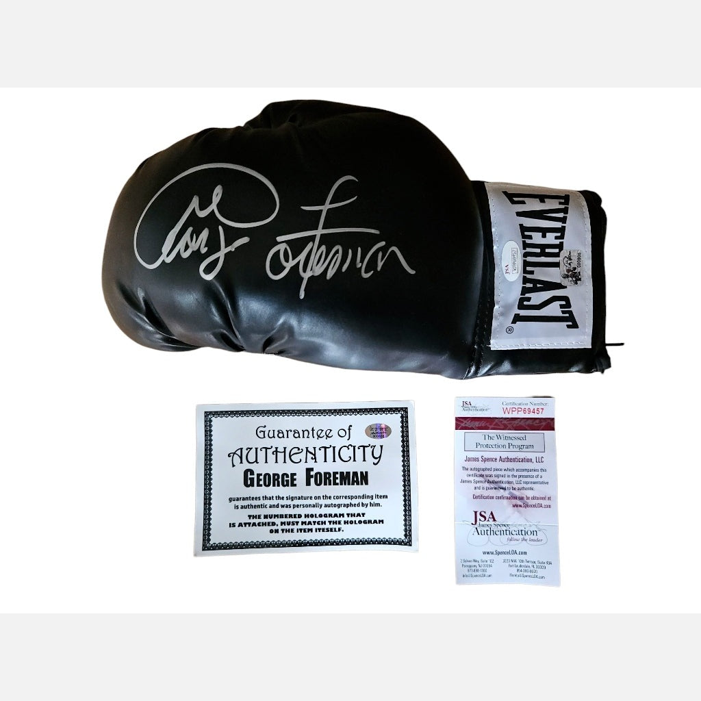 Autograf GEORGE FOREMAN Certyfikat JSA Rękawica bokserska