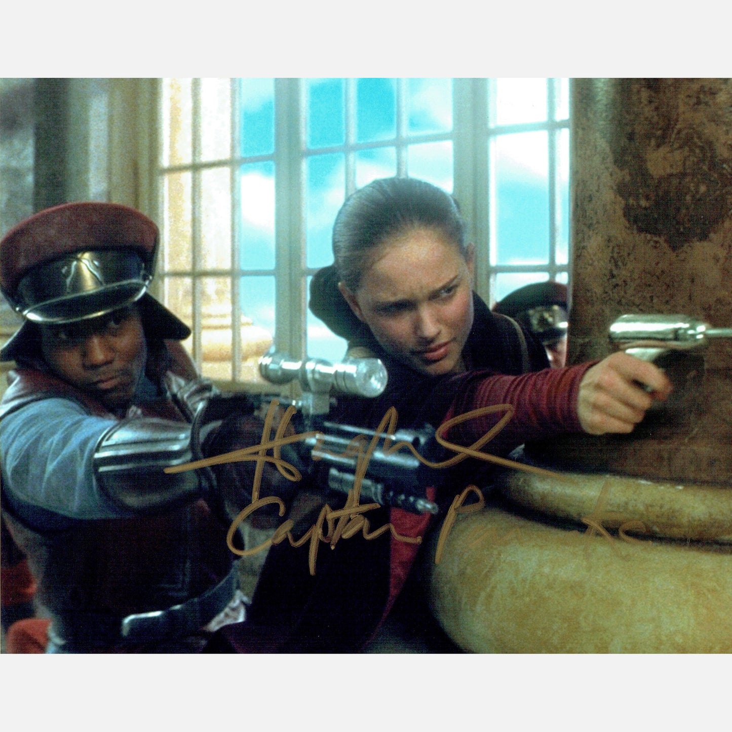 Autograf HUGH QUARSHIE Certyfikat ACOA 20x25 cm GWIEZDNE WOJNY