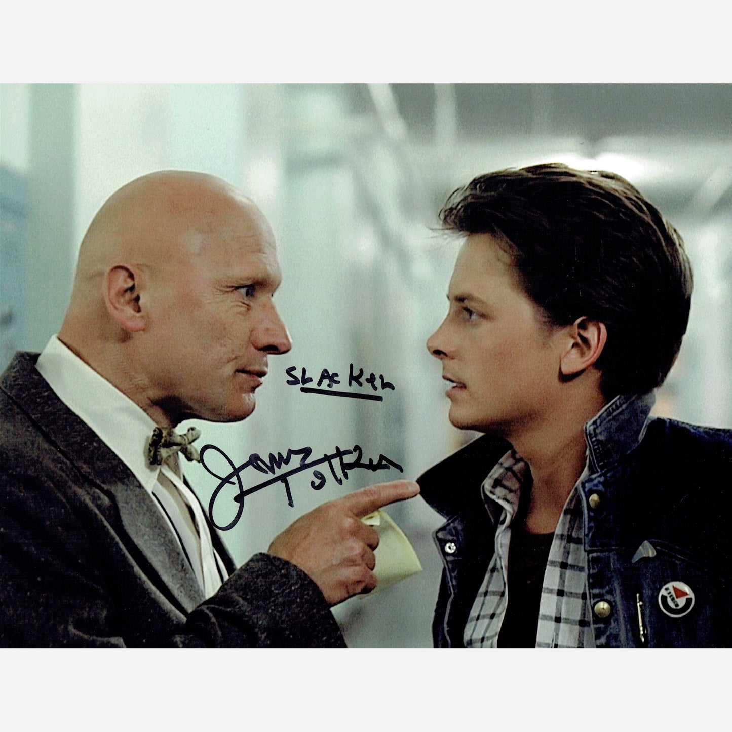 JAMES TOLKAN autograph ACOA signed 11x14 photography Back to the Future 11X14