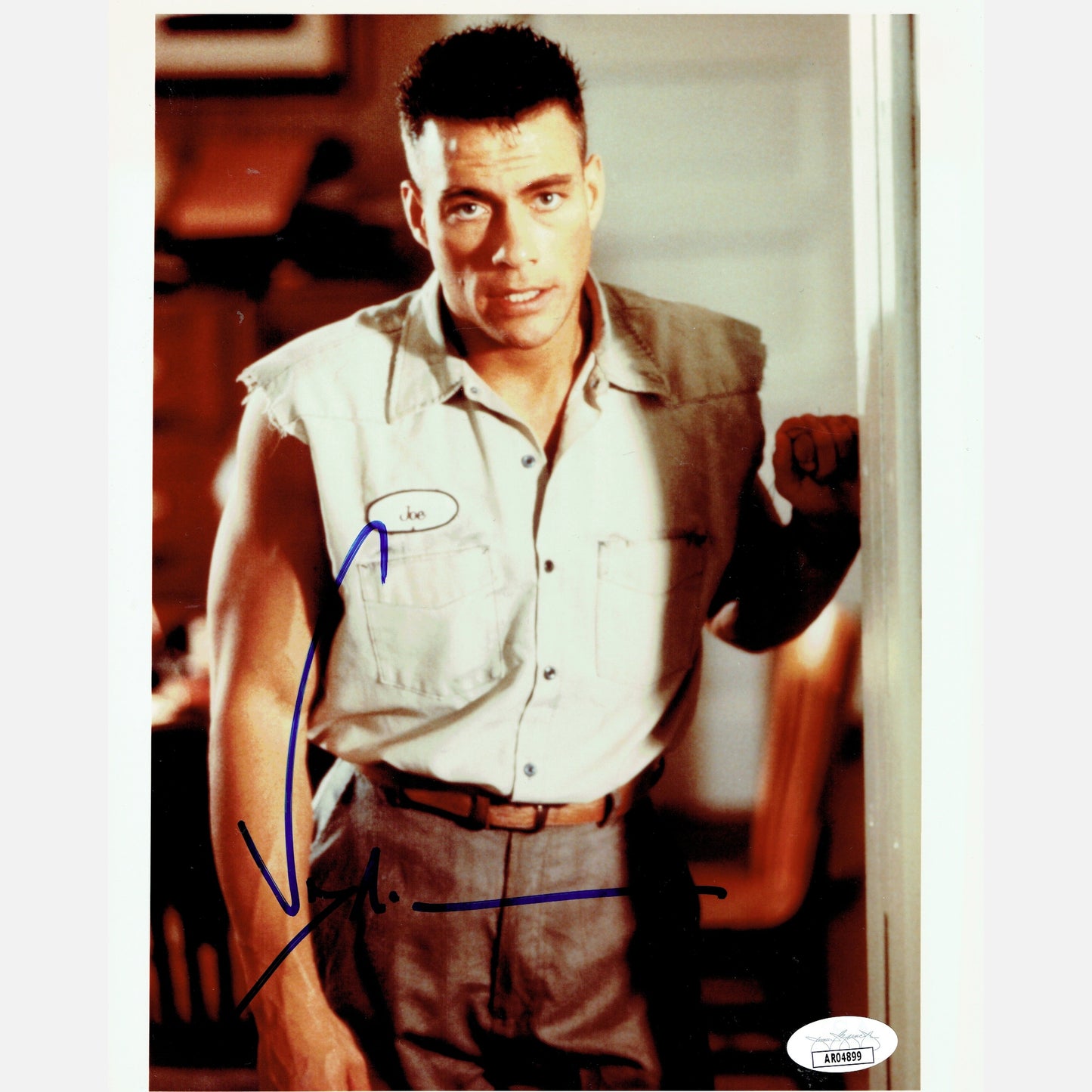 JEAN-CLAUDE VAN DAMME autograph JSA signed 8x10 photography 8x10