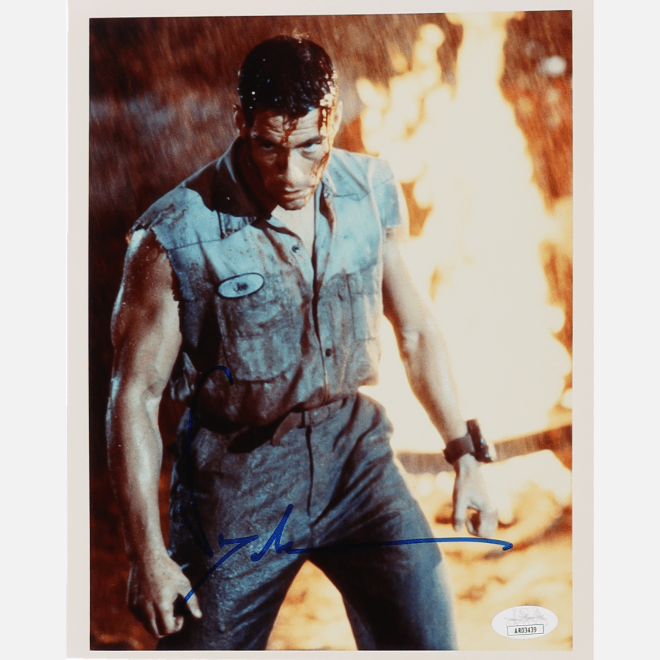 JEAN-CLAUDE VAN DAMME autograph JSA signed 8x10 photography Universal Soldier 8x10