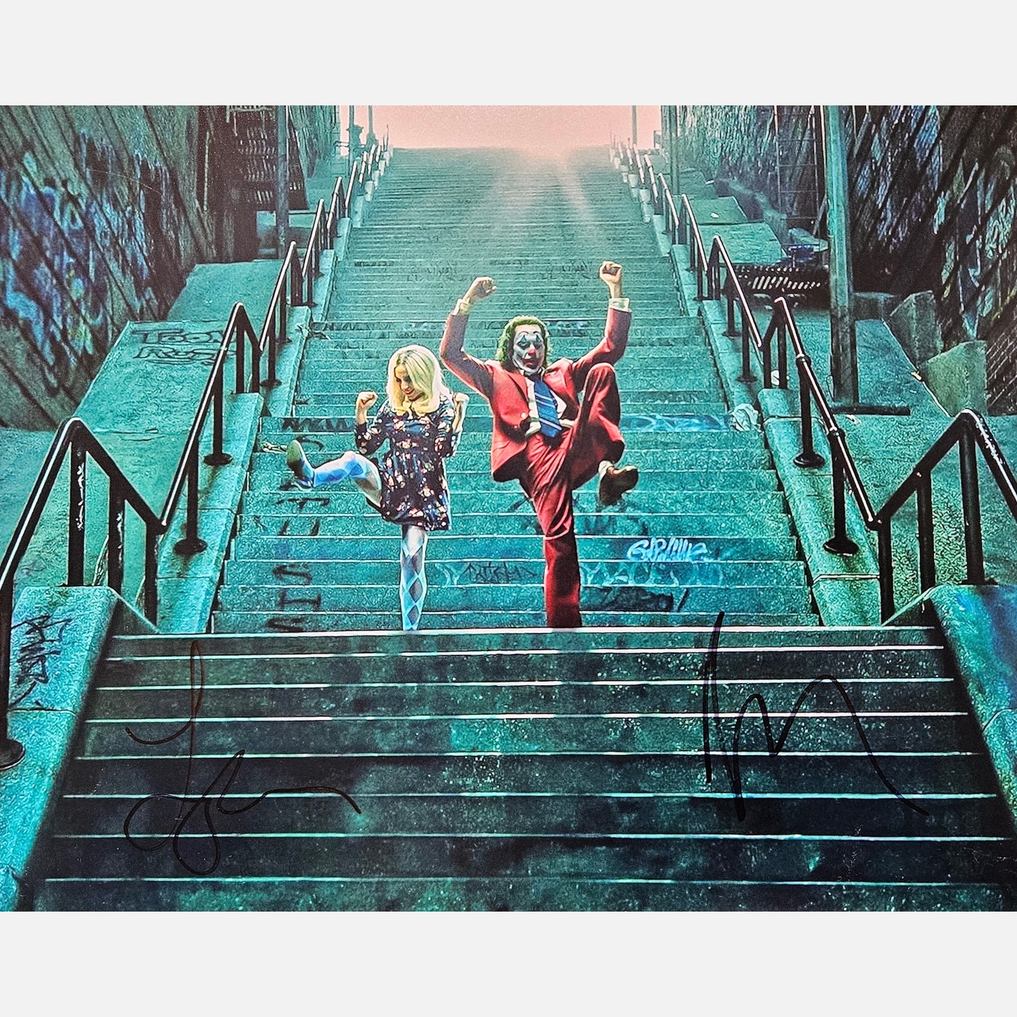 JOAQUIN PHOENIX & LADY GAGA autographs AFTAL signed 11x14 photography JOKER 11x14