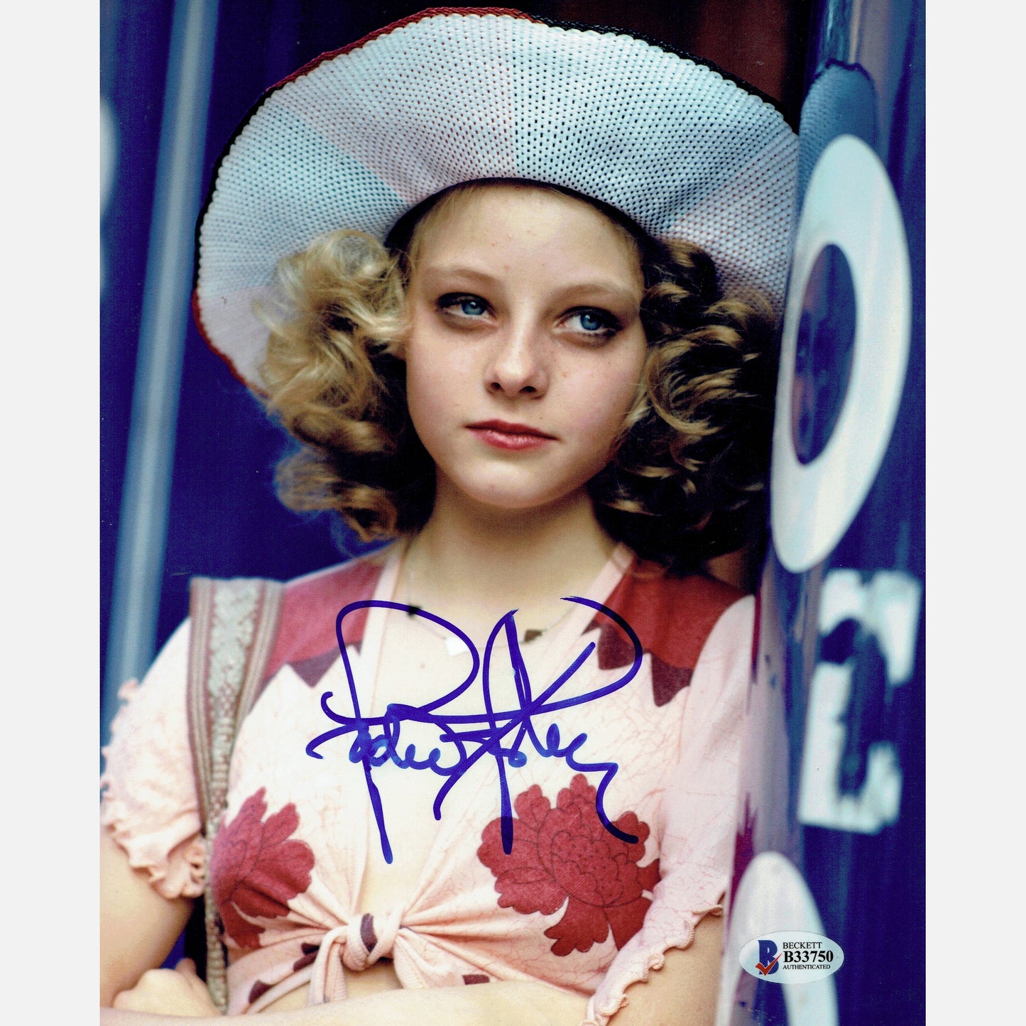 JODIE FOSTER autograph BECKETT signed 8x10 photography TAXI DRIVER 8x10