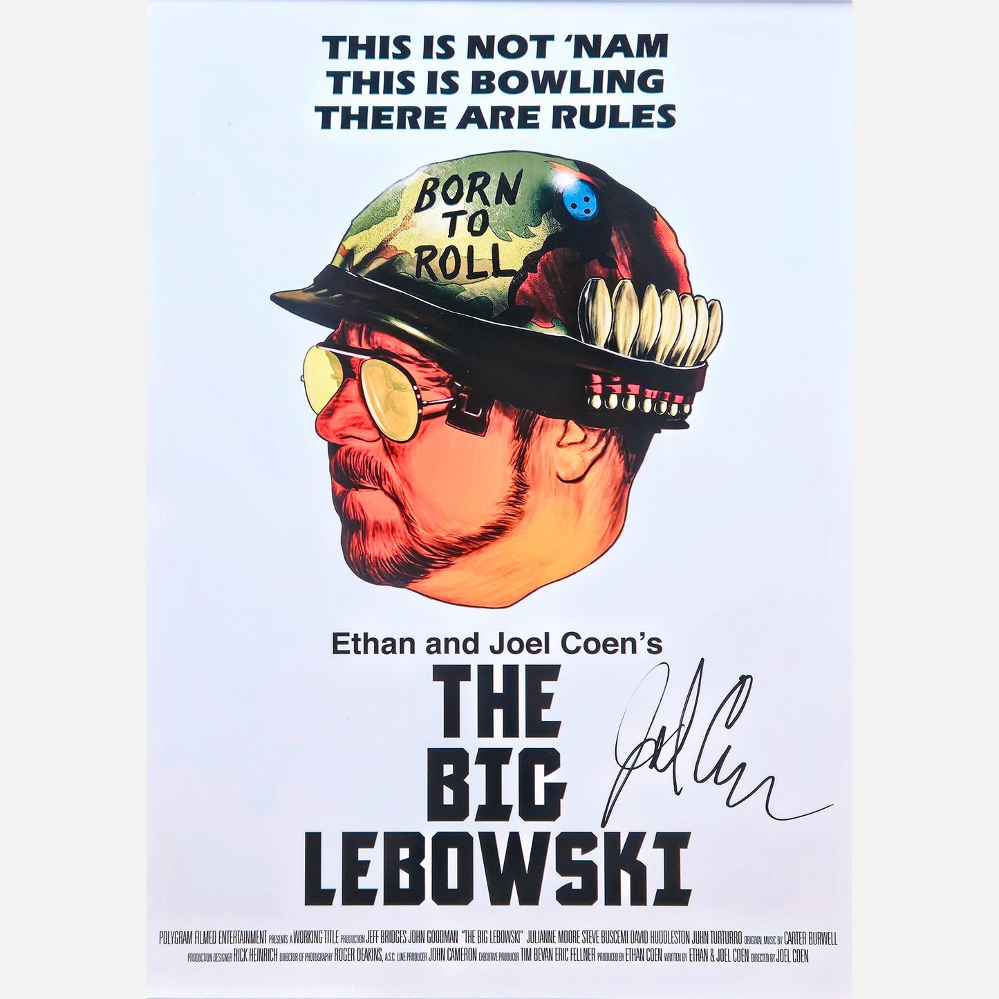 JOEL COEN autograph ACOA signed poster 12x17 THE BIG LEBOWSKI 12x18
