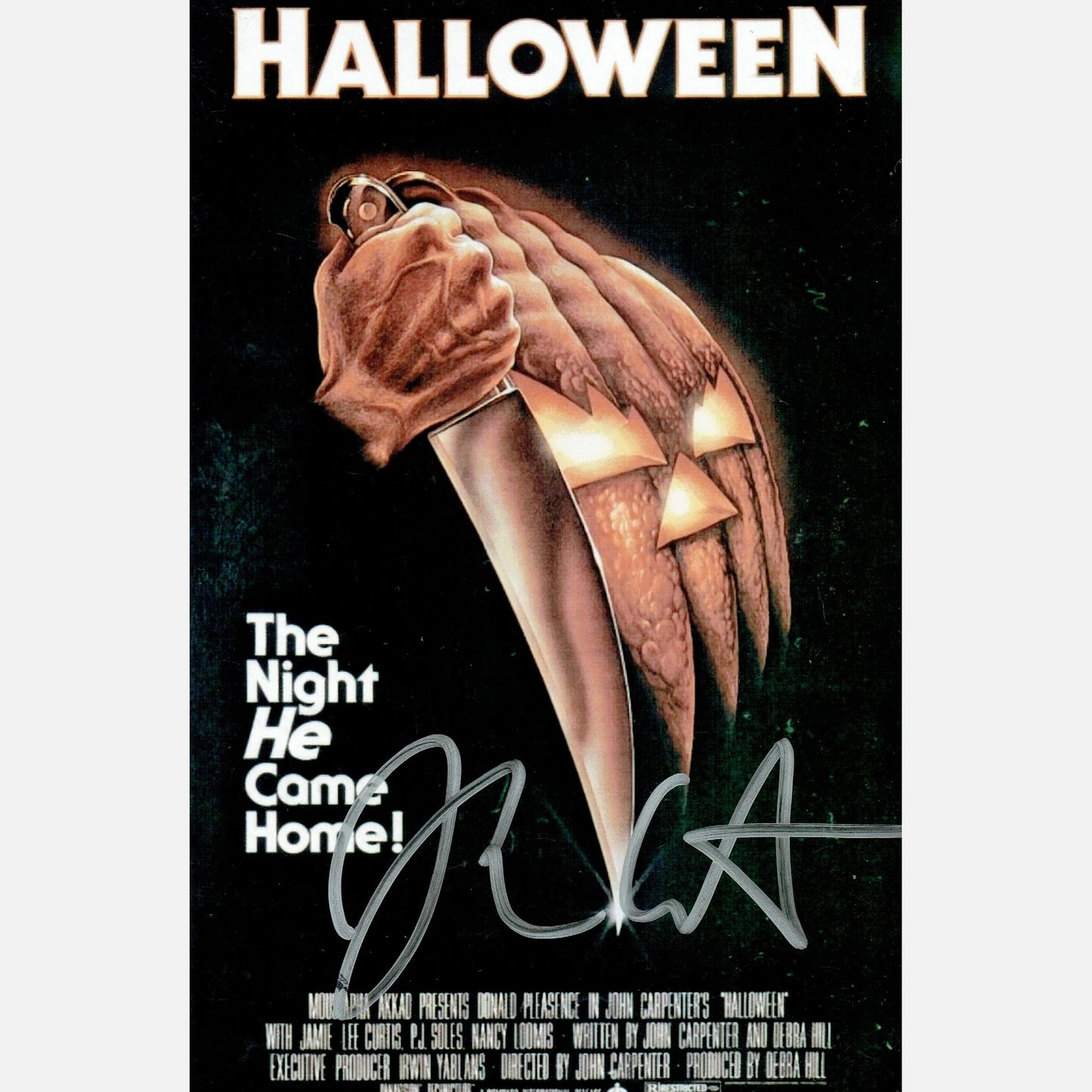 JOHN CARPENTER autograph ACOA signed 4x6 photography HALLOWEEN 4x6