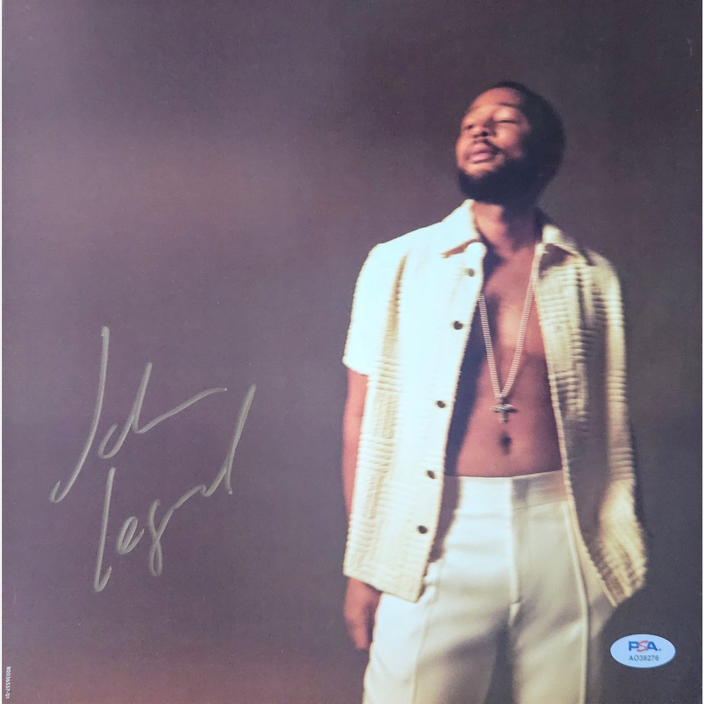 JOHN LEGEND autograph PSA signed 11x11 vinyl insert vinyl