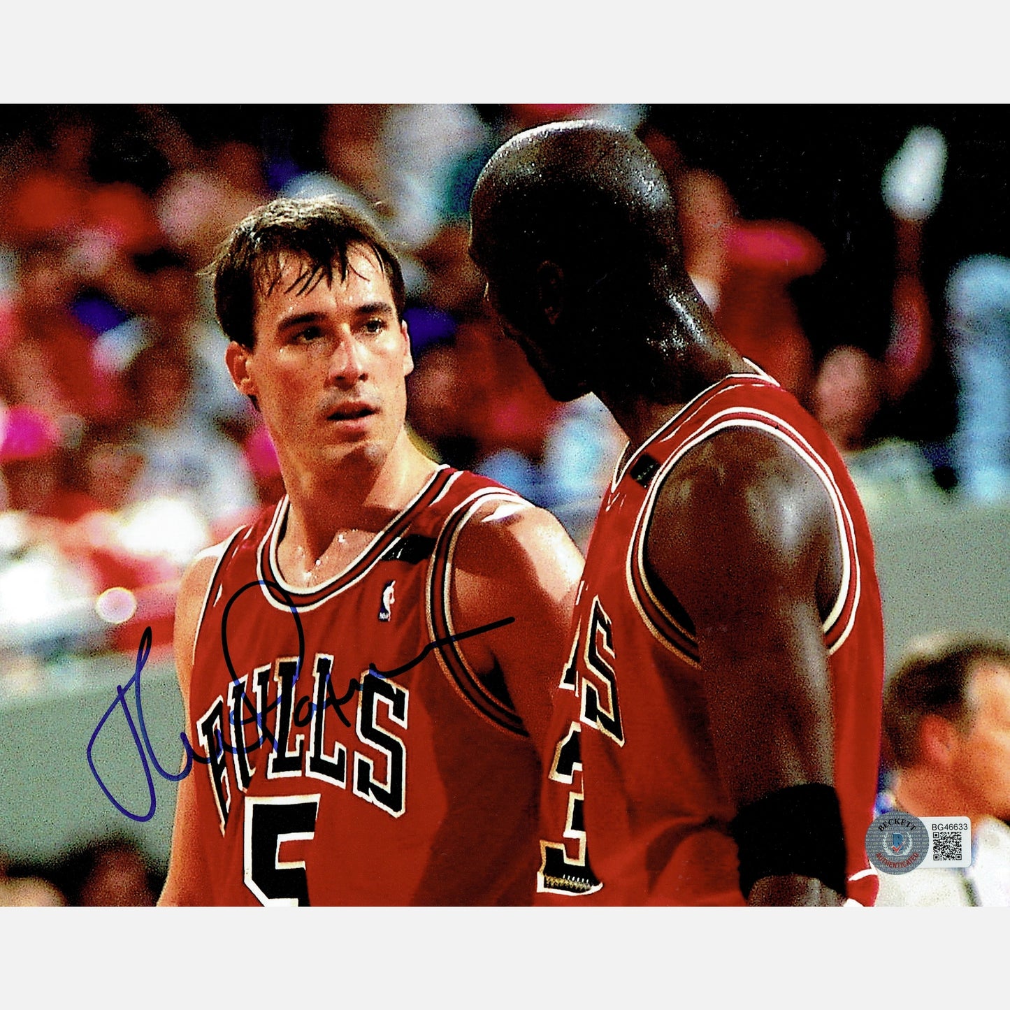 JOHN PAXSON autograph Beckett signed 8x10 photography NBA 8x10