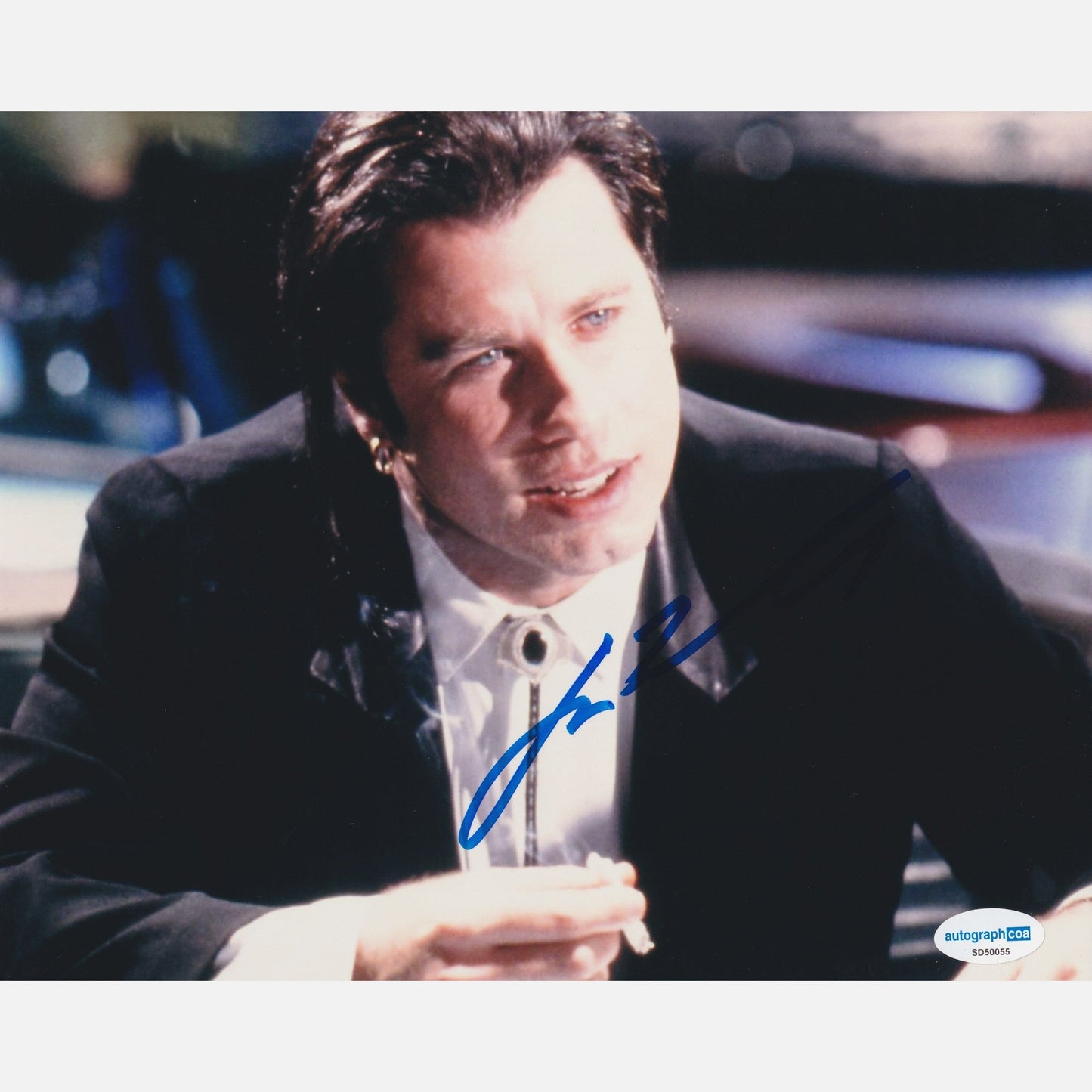 JOHN TRAVOLTA autograph ACOA signed 8x10 photography PULP FICTION 8x10