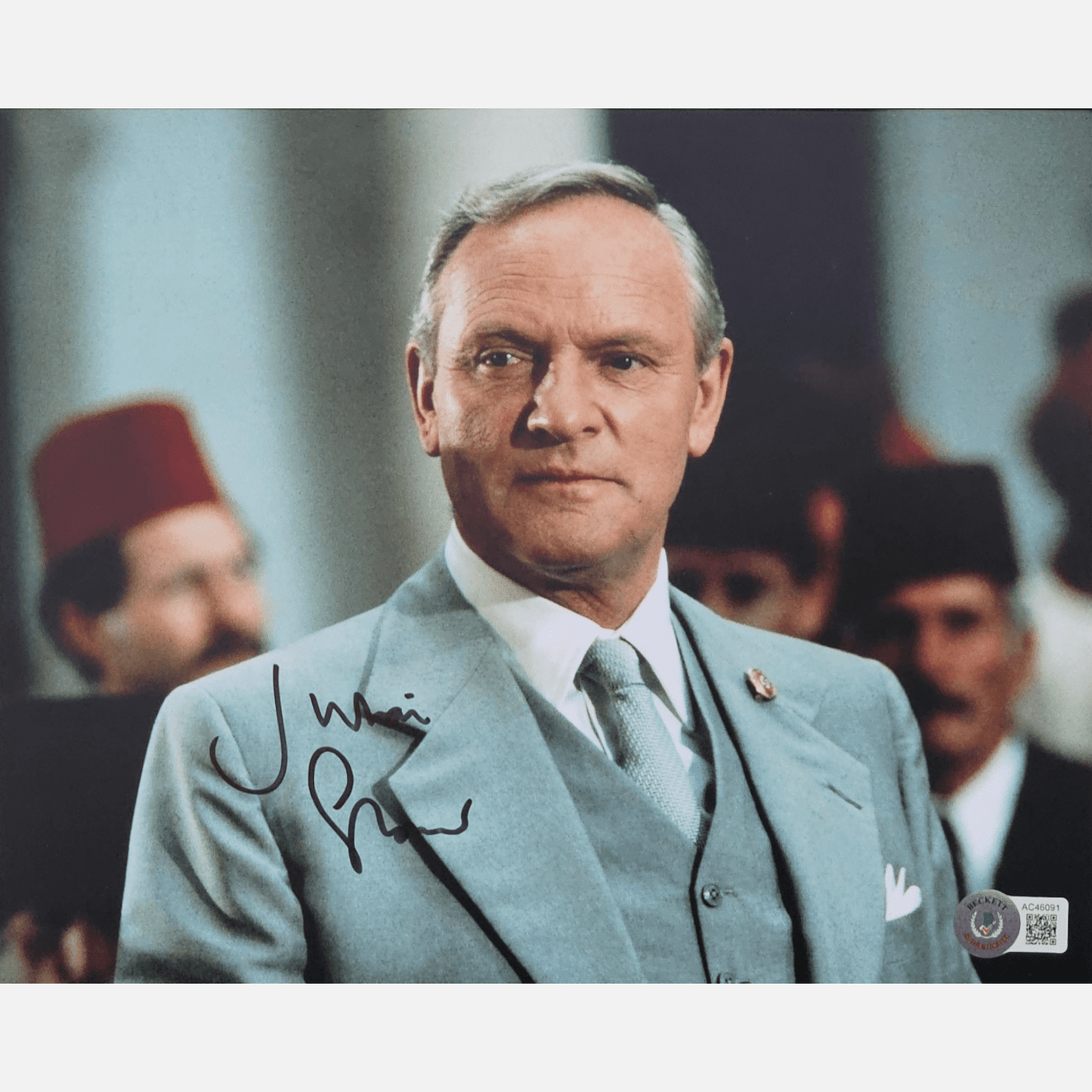 JULIAN GLOVER autograph BECKETT signed 8x10 photography INDIANA JONES 8x10