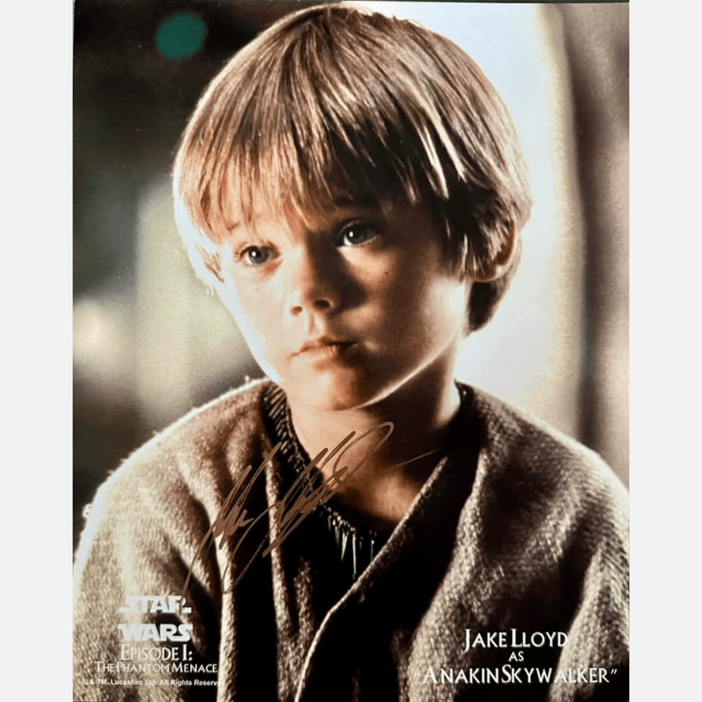 Autograf JAKE LLOYD Certyfikat ACOA 20x25 cm GWIEZDNE WOJNY