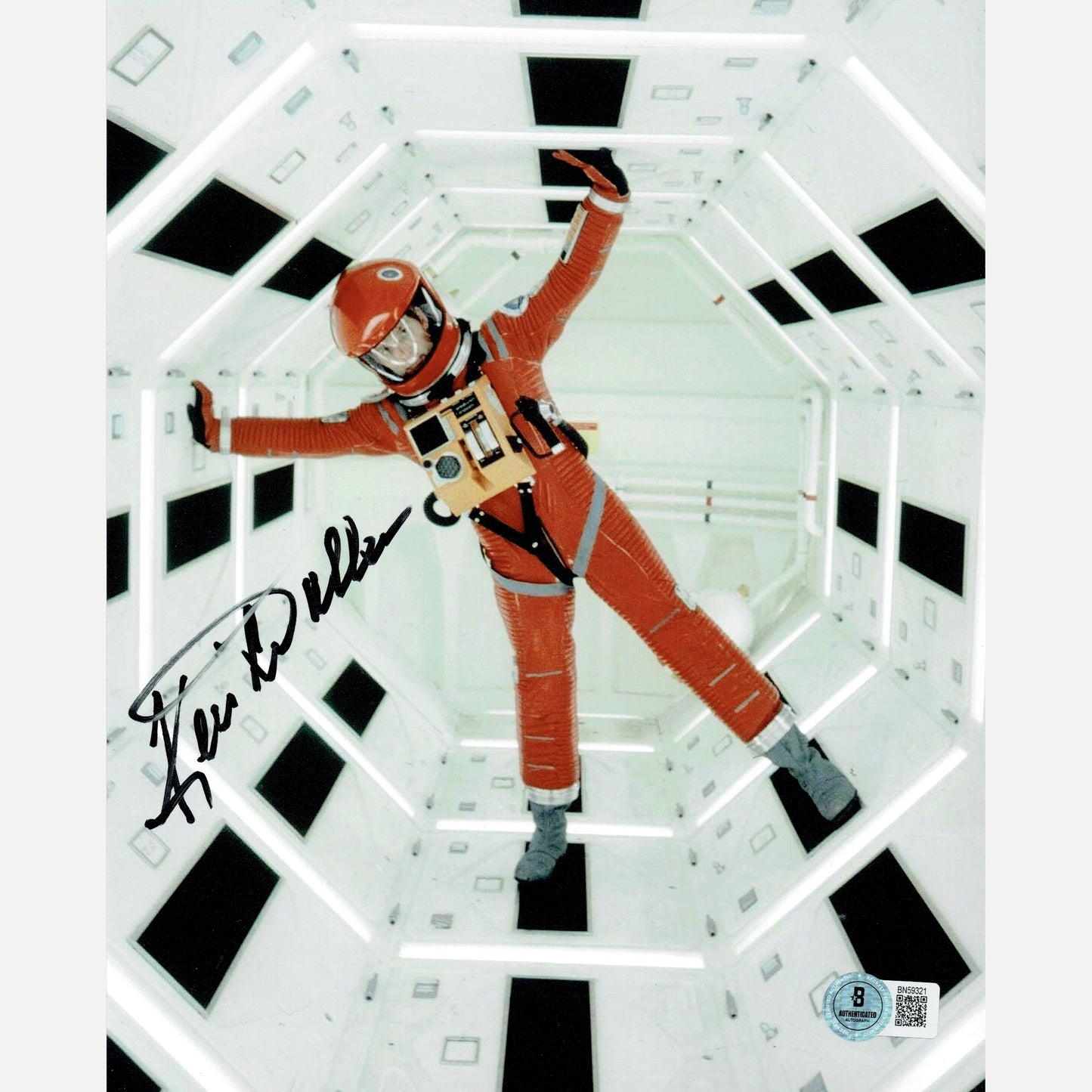 KEIR DULLEA autograph BECKETT signed 8x10 photography 2001: A Space Odyssey 8x10