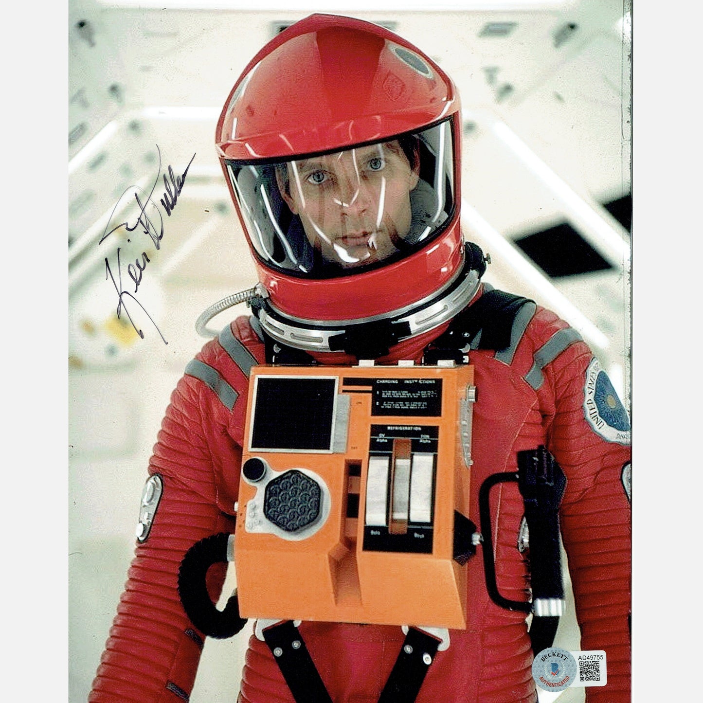 KEIR DULLEA autograph BECKETT signed 8x10 photography 2001: A Space Odyssey 8x10