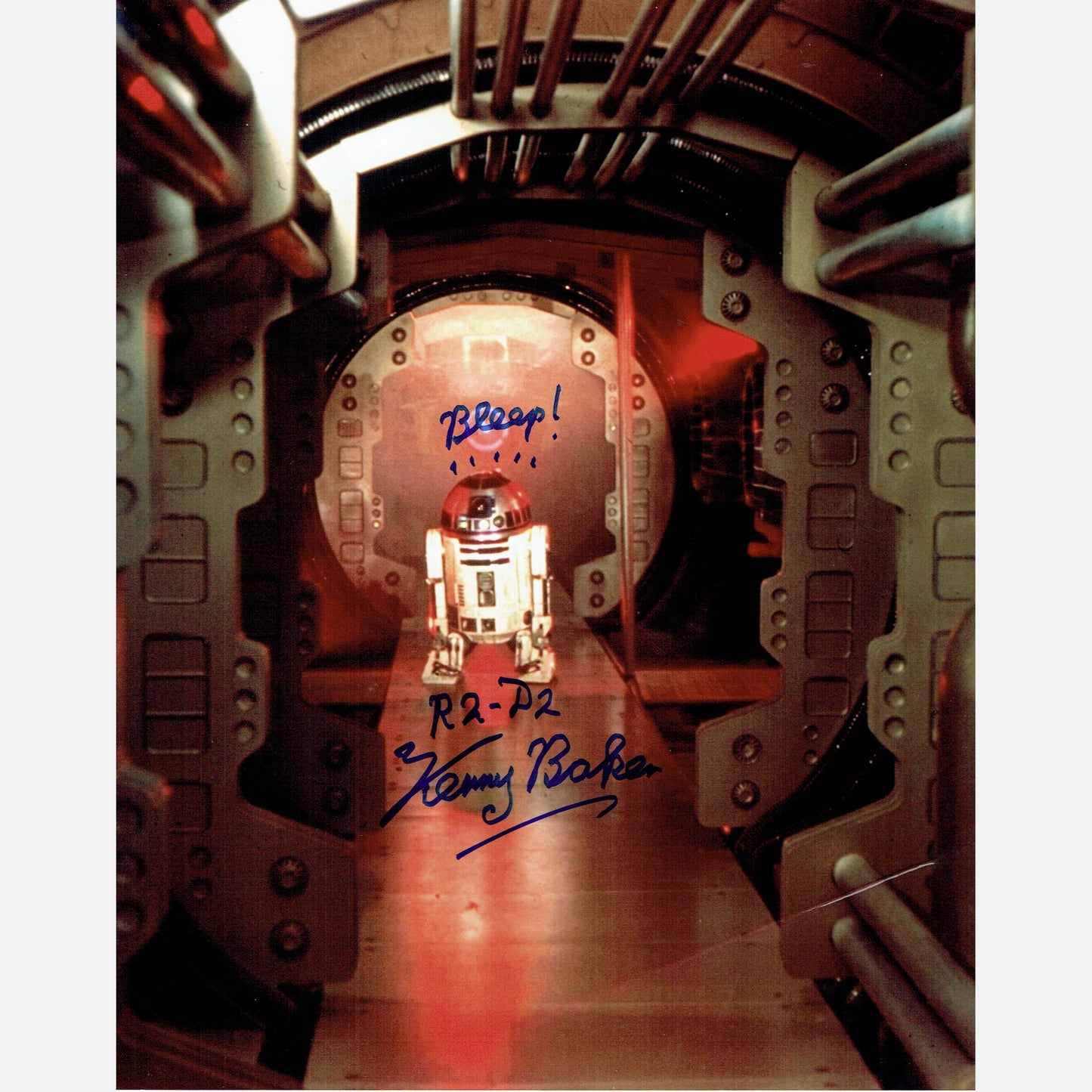 KENNY BAKER autograph ACOA signed 8x10 photography STAR WARS 8x10
