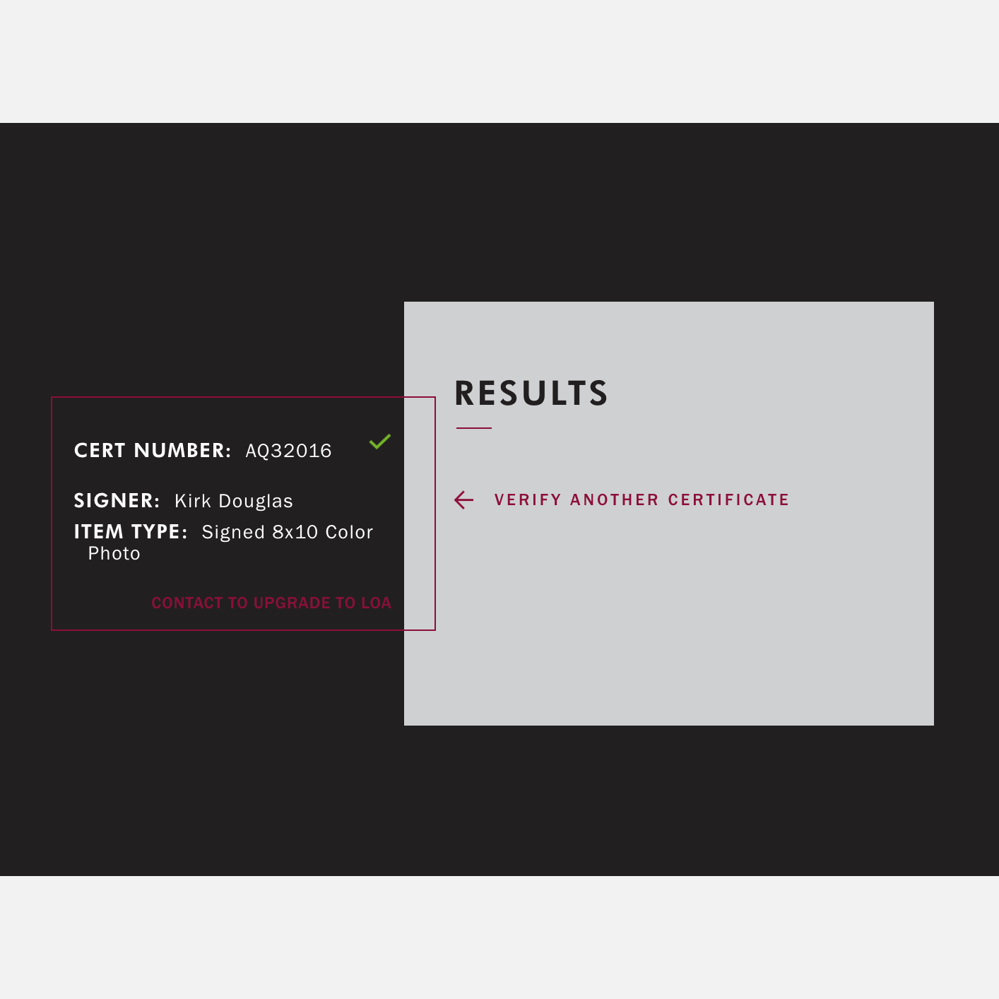 KIRK DOUGLAS autograph JSA signed 8x10 photography SPARTACUS 8x10