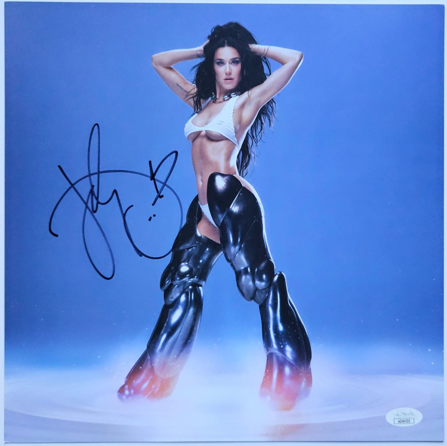 Autograf KATY PERRY Certyfikat JSA Płyta winylowa