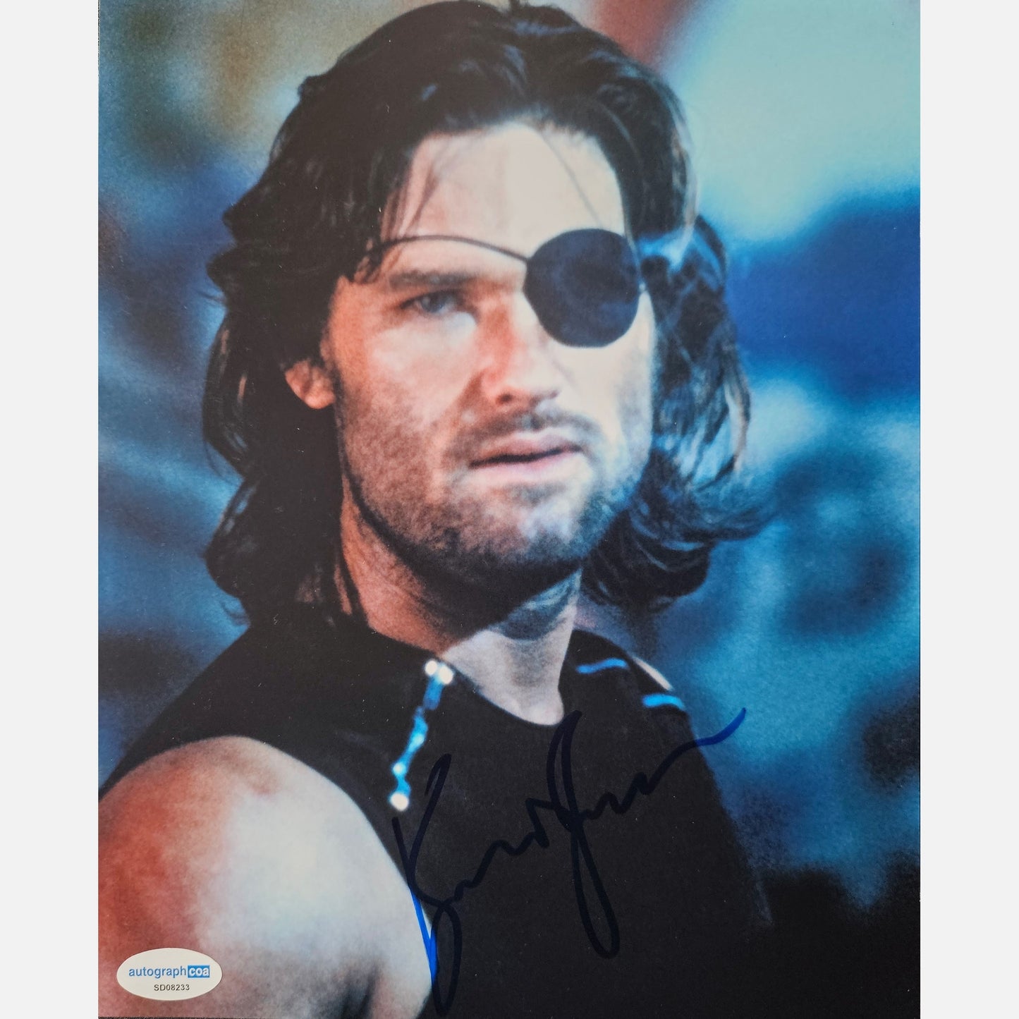 KURT RUSSELL autograph ACOA signed 8x10 photography Escape from New York 8x10