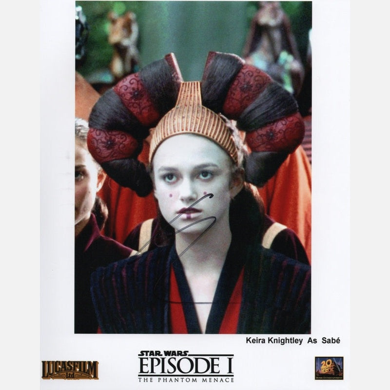 Autograf KEIRA KNIGHTLEY Certyfikat ACOA 20x25 cm GWIEZDNE WOJNY