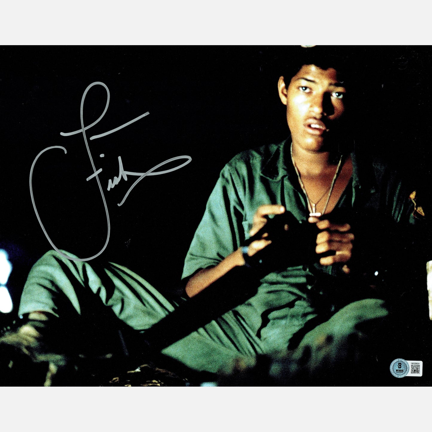 LAURENCE FISHBURNE autograph BECKETT signed 11x14 photography APOCALYPSE NOW 11x14