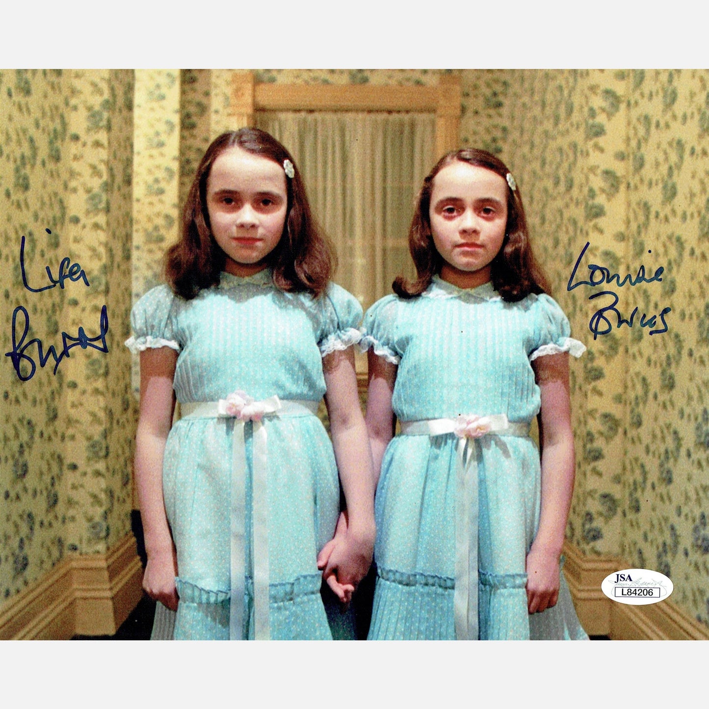 LISA BURNS & LOUISE BURNS autographs JSA signed 8x10 photography THE SHINING 8x10