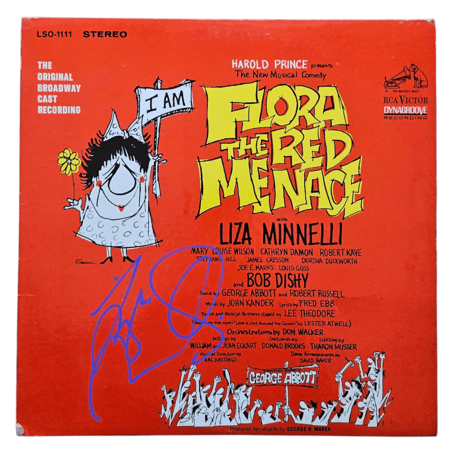 Autograf LIZA MINNELLI Certyfikat ACOA Płyta winylowa