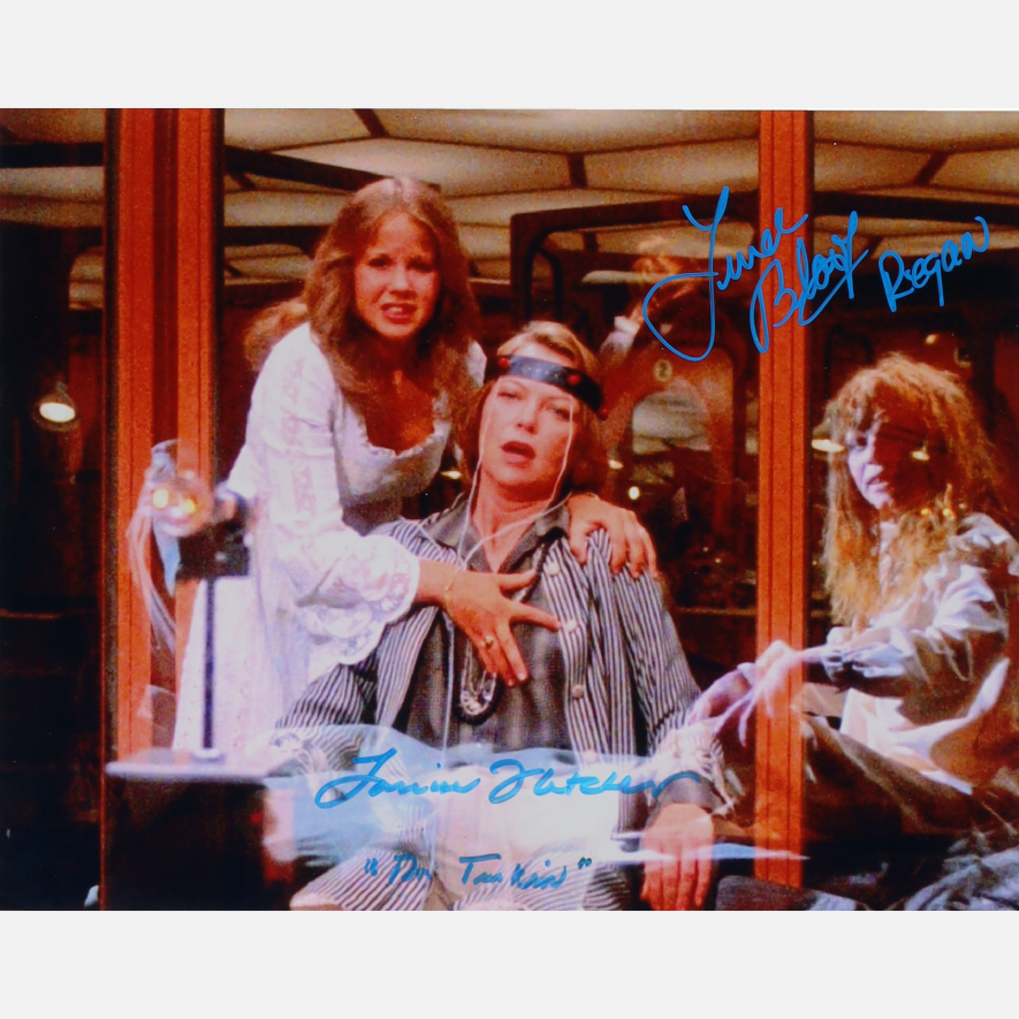 LOUISE FLETCHER & LINDA BLAIR autographs ACOA signed 11x14 photography Exorcist 11X14
