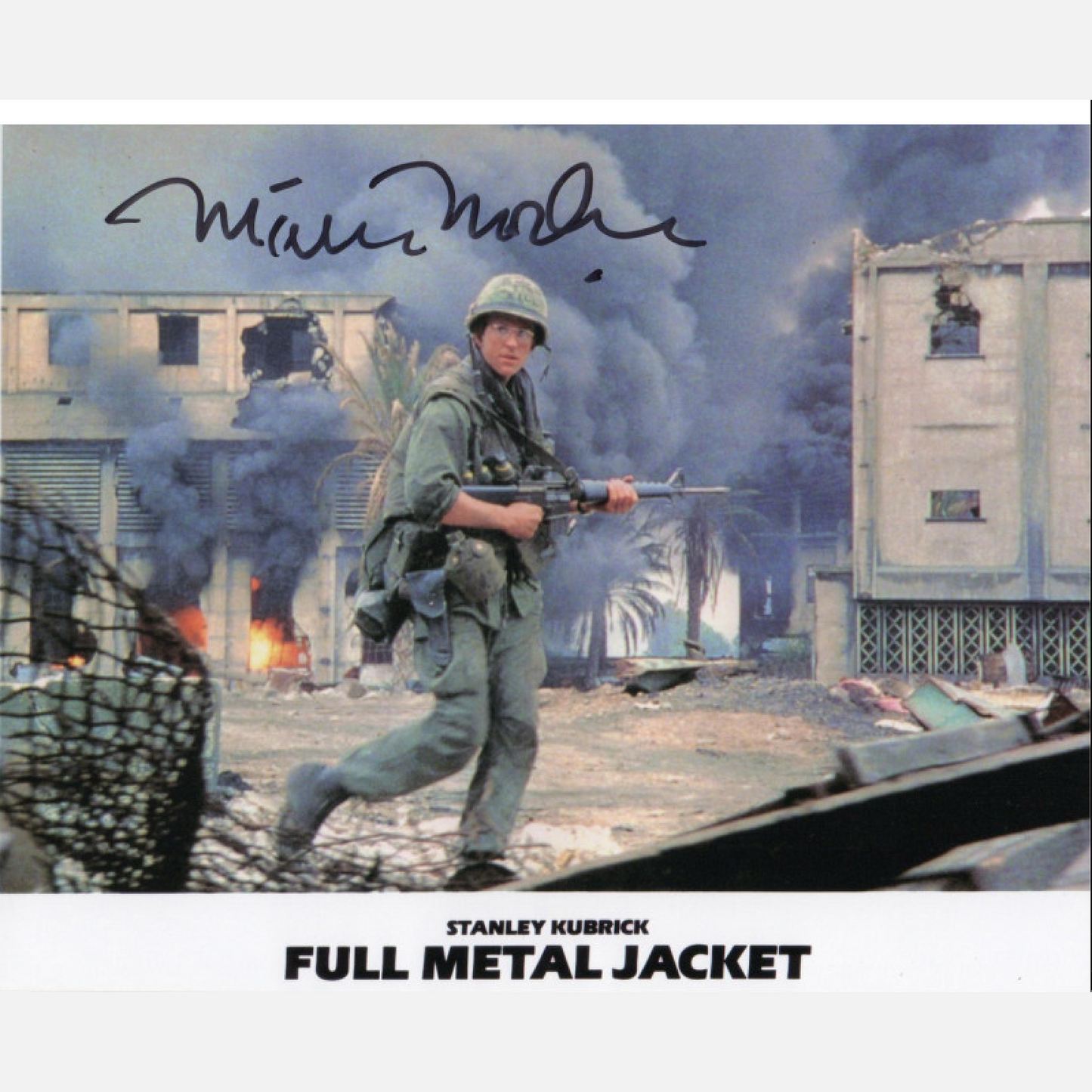 MATTHEW MODINE autograph ACOA signed 8x10 photography Full Metal Jacket 8x10