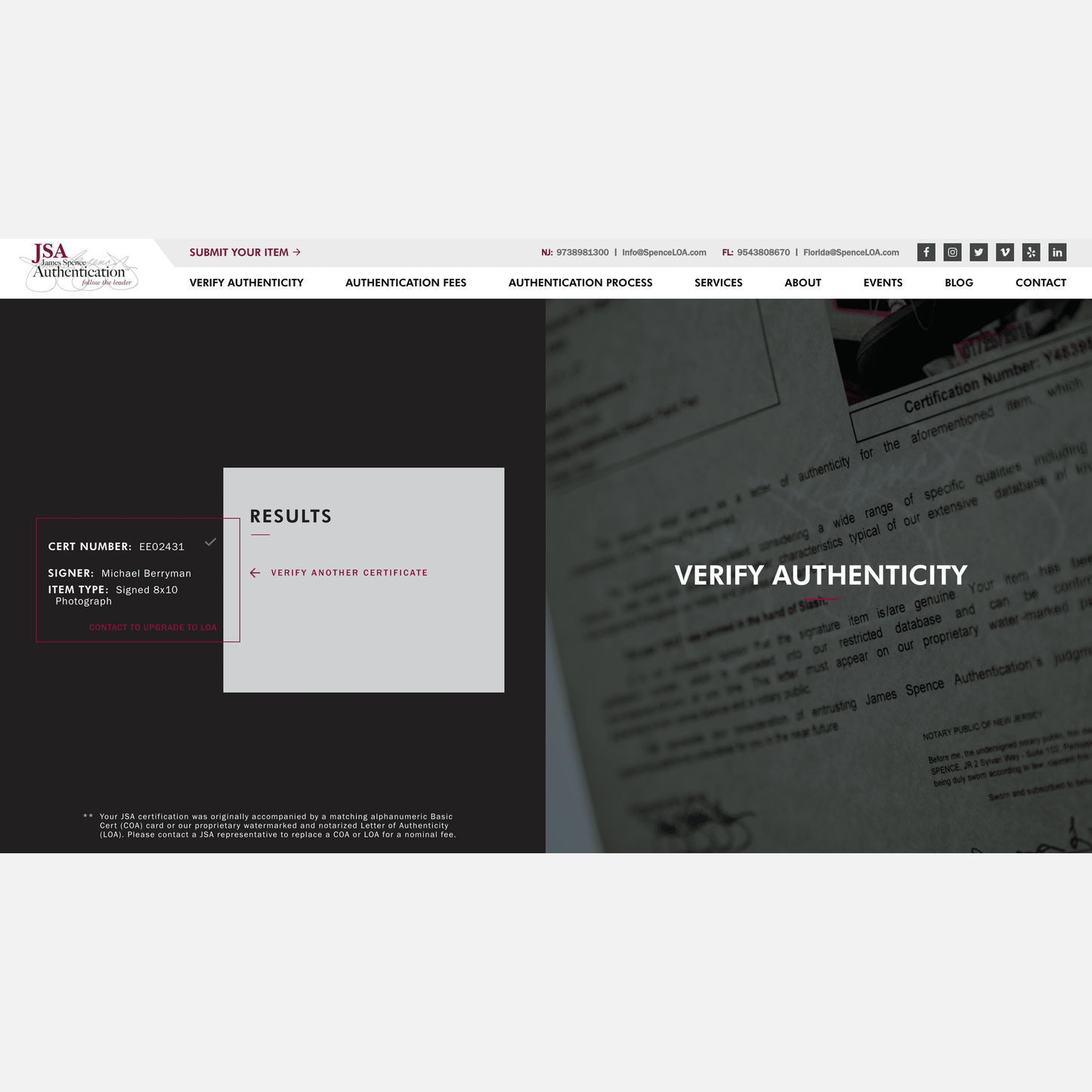 MICHAEL BERRYMAN autograph JSA signed 8x10 photography The Hills Have Eyes 8x10